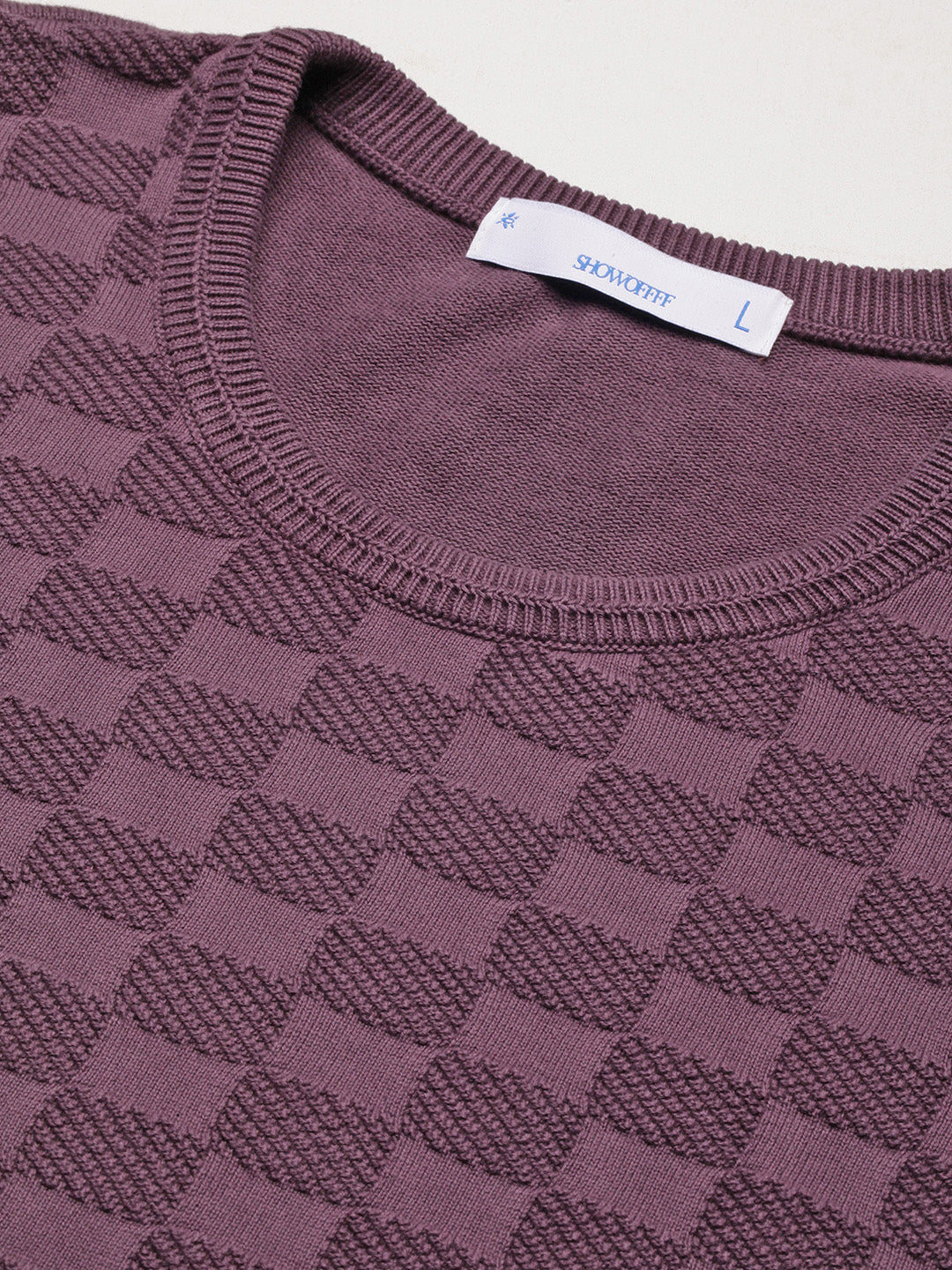 Men Purple Ombre Sweater