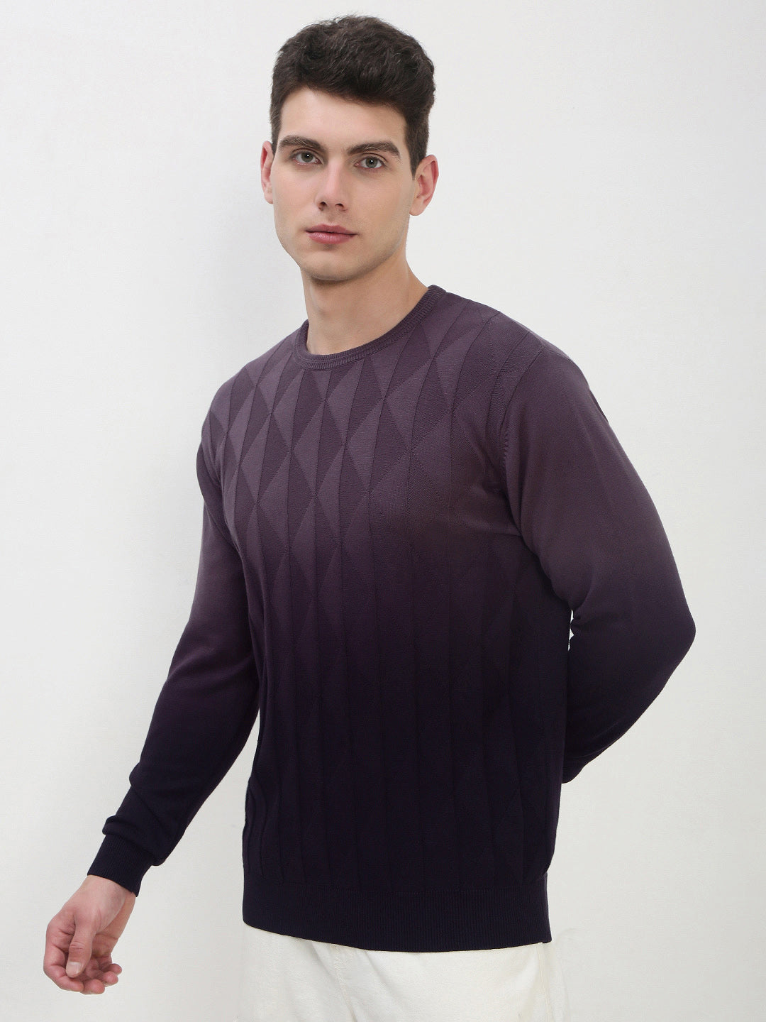 Men's Purple Ombre Sweater