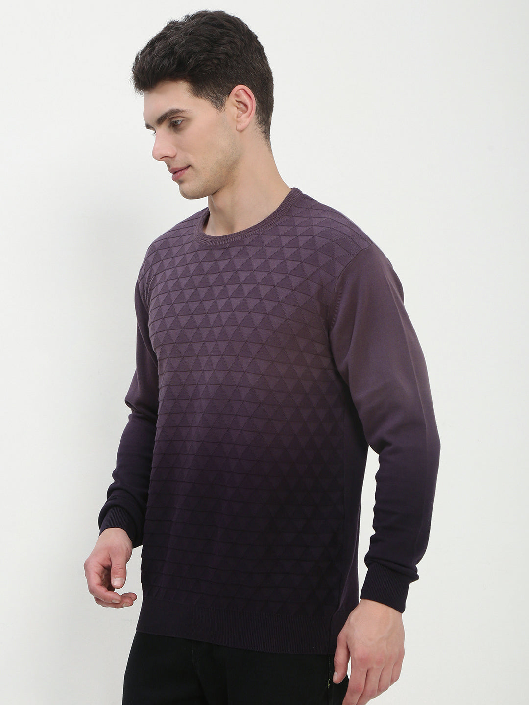 Men's Purple Ombre Sweater
