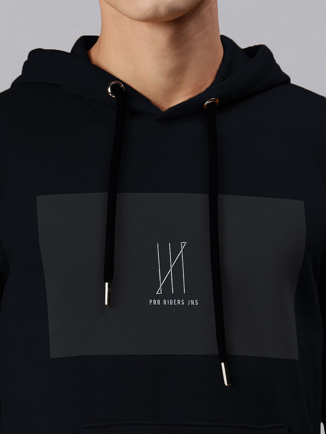 Men's Navy Blue Hoodie with Kangaroo Pocket