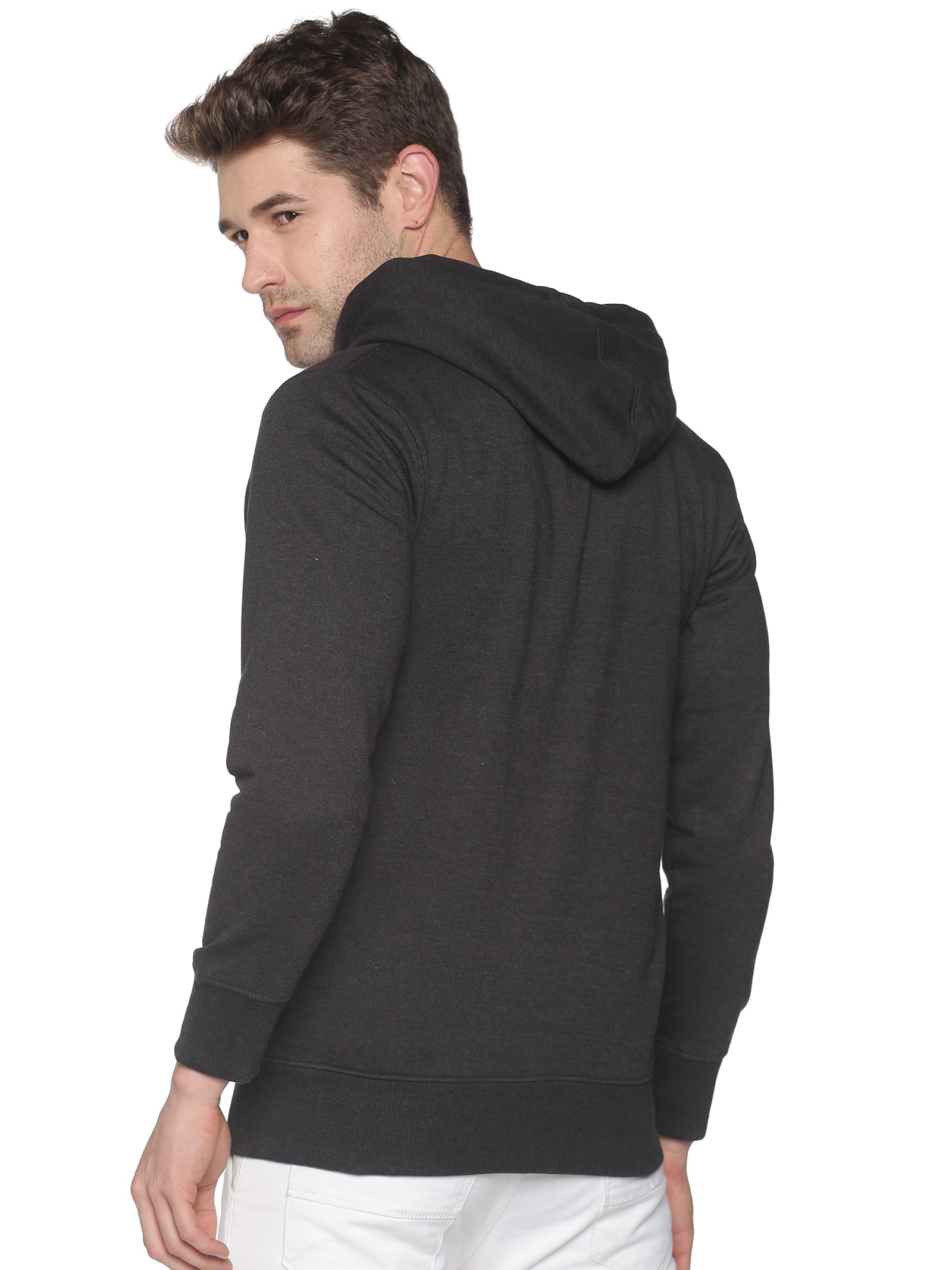 Men Solid Grey Sweatshirt