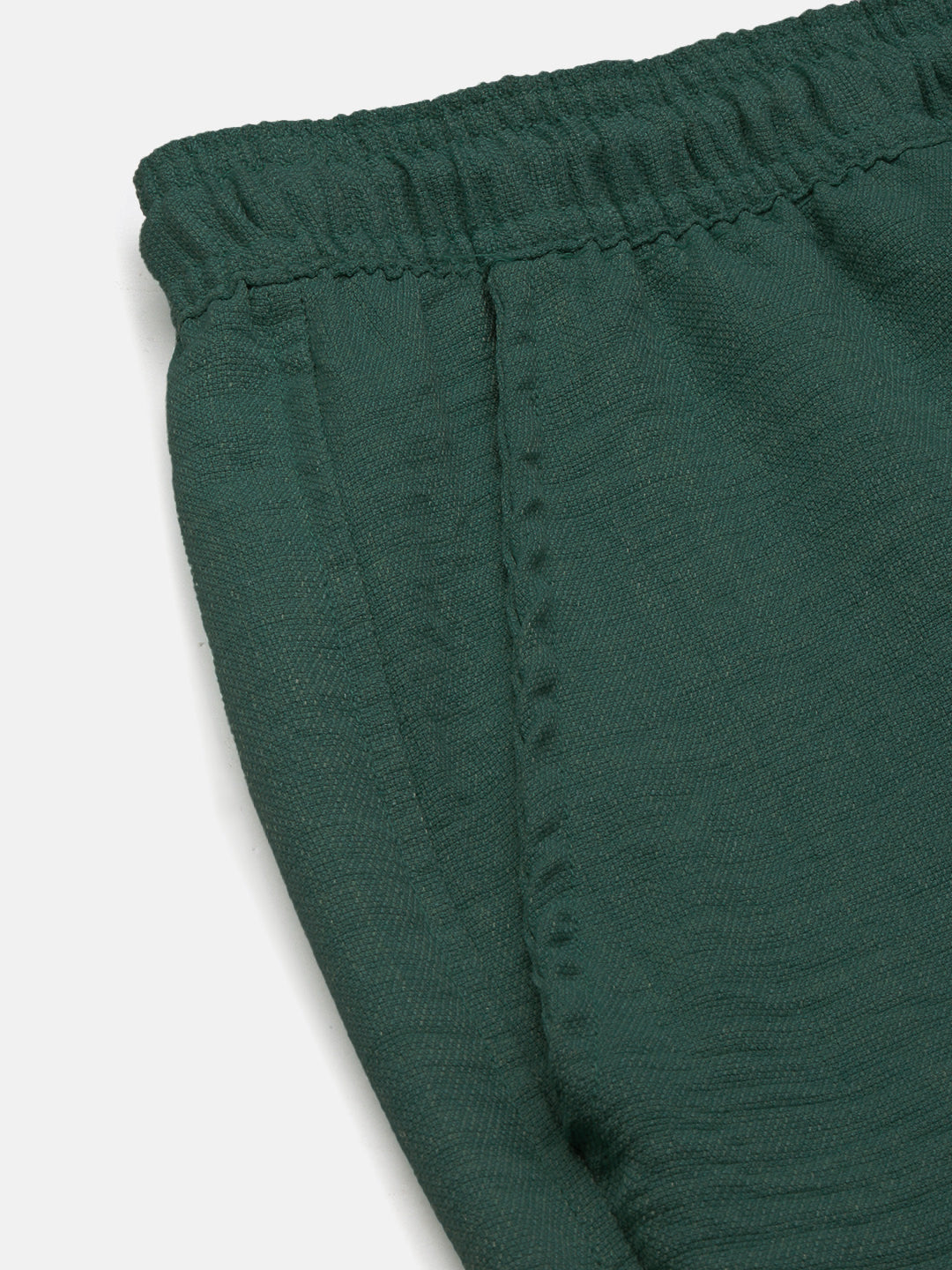 Men's Green Cuban Collar Relaxed Fit Co-Ords Set