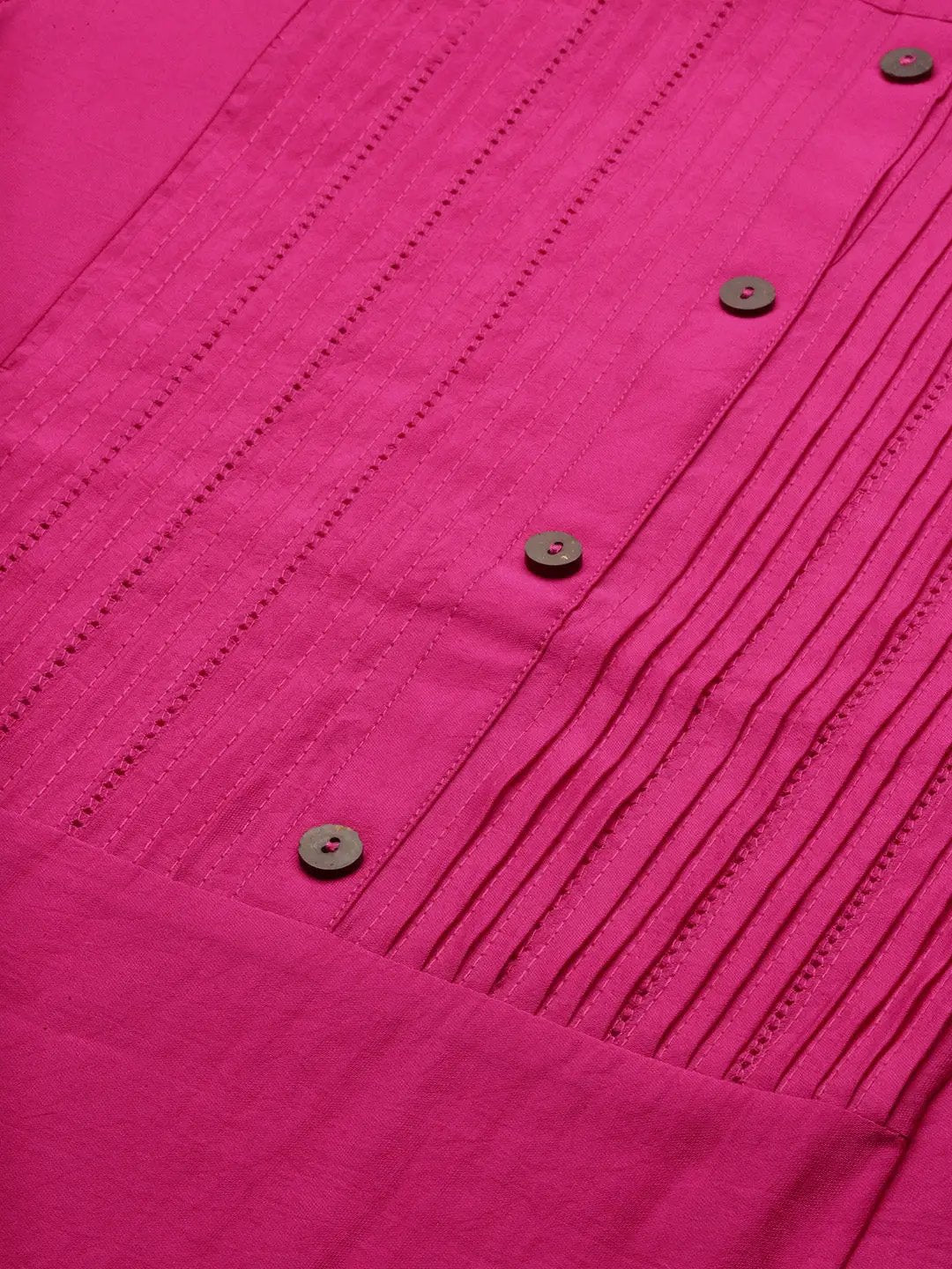 Women's Solid Pink Straight Kurta