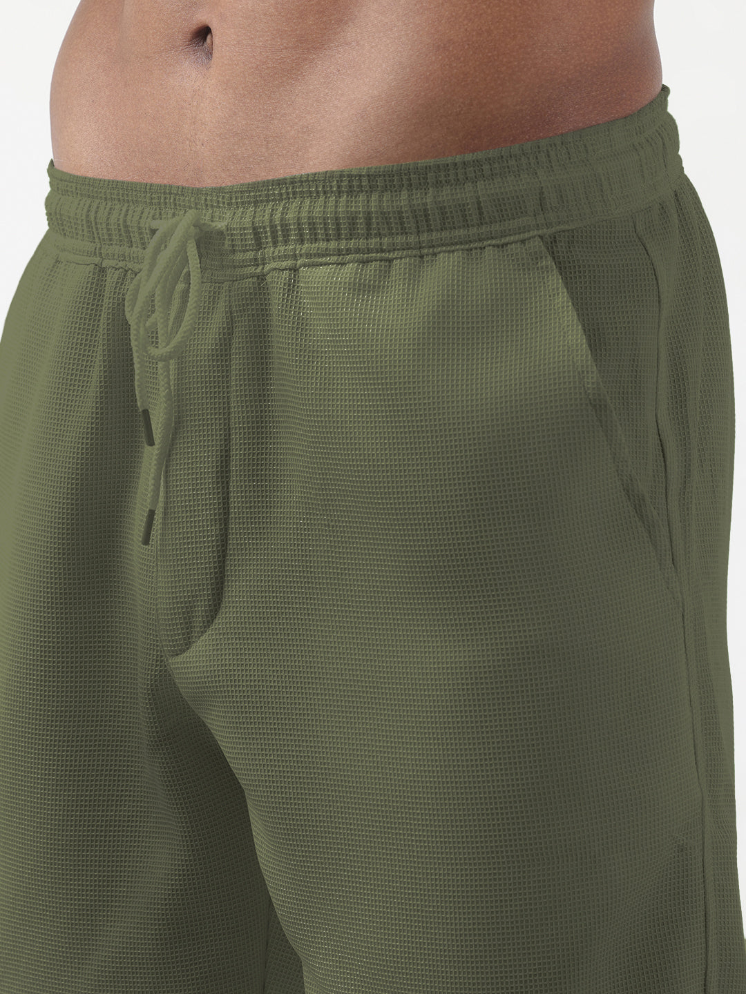 Men's Textured Green Cuban Collar Shirt & Shorts Co-ord Set