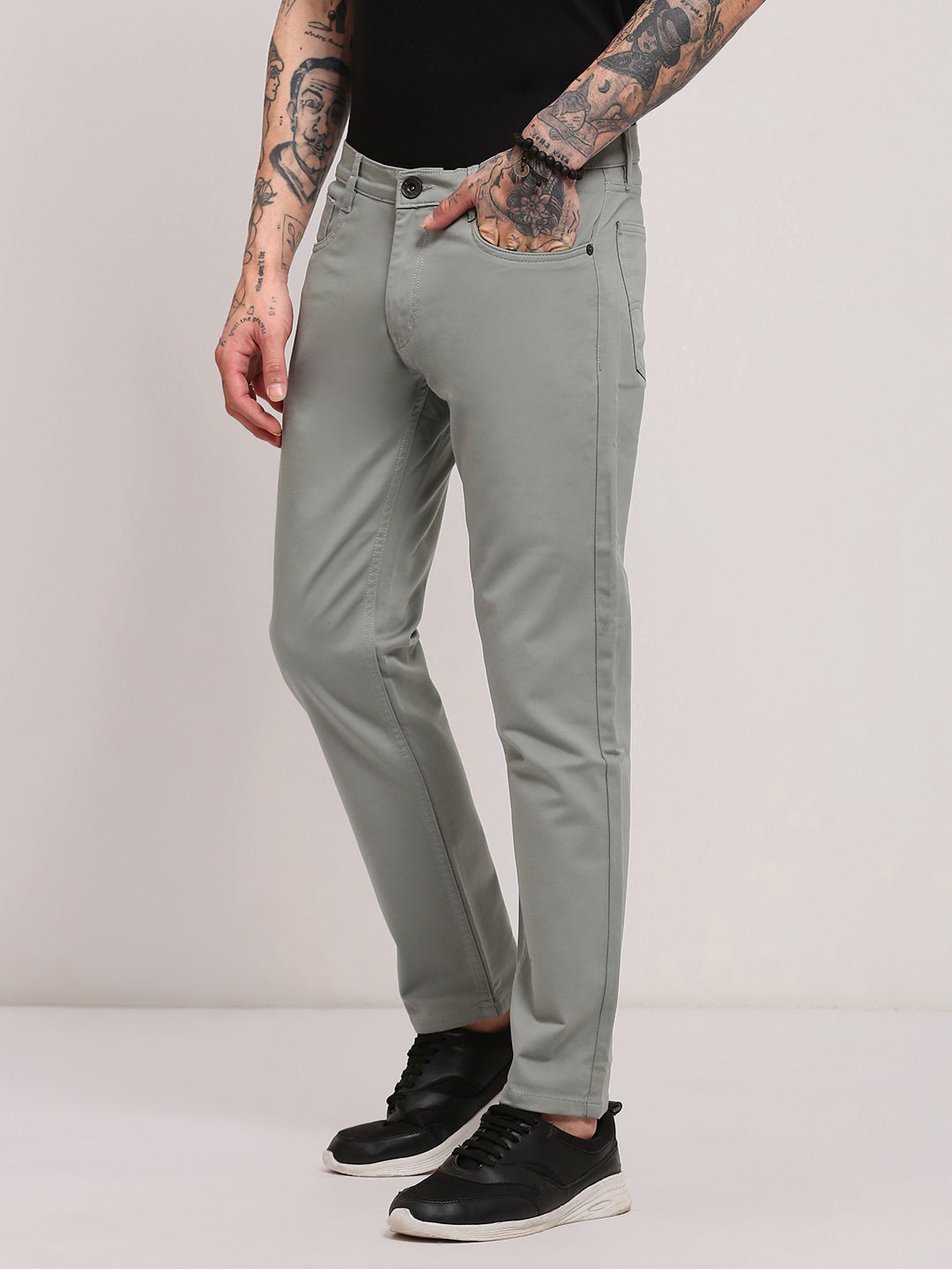 Men Grey Slim Fit Jeans