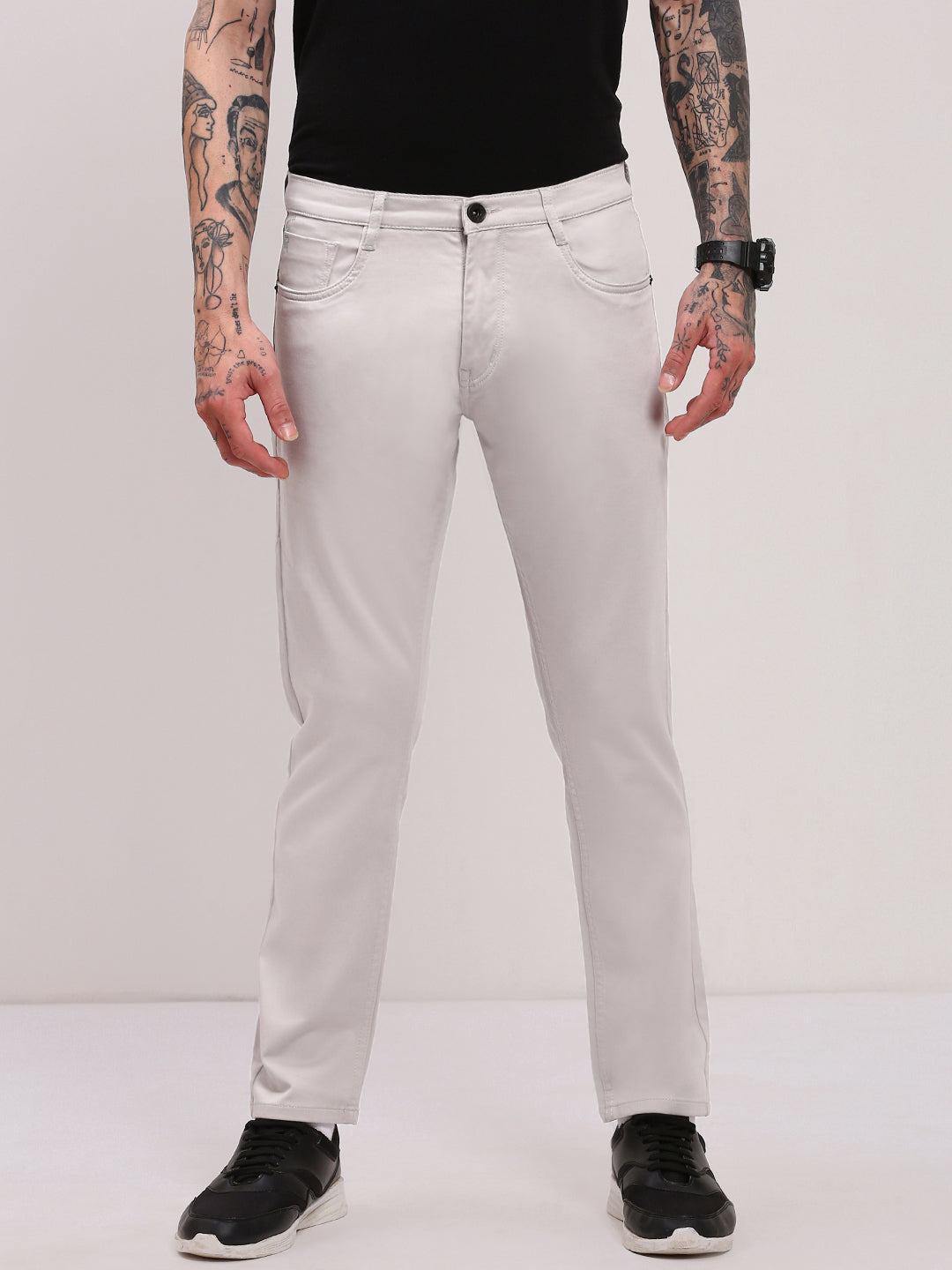 Men Grey Slim Fit Jeans