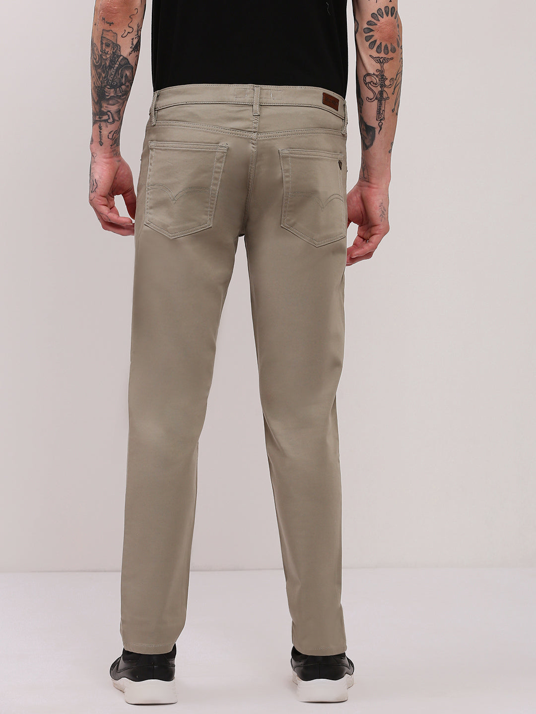 Men Beige Slim Fit Jeans