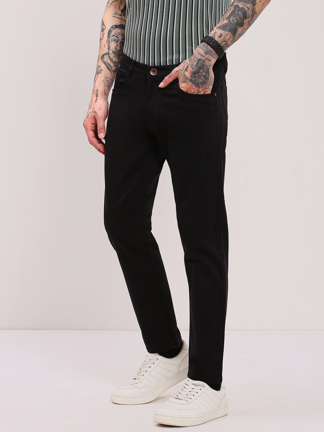 Men Black Slim Fit Jeans