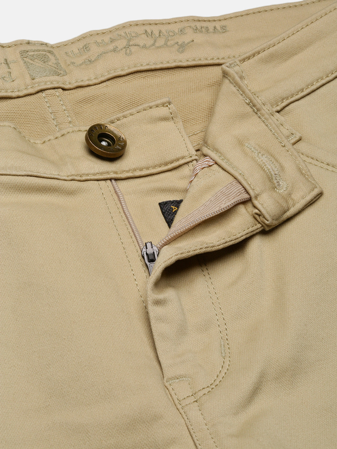 Men Khaki Slim Fit Jeans