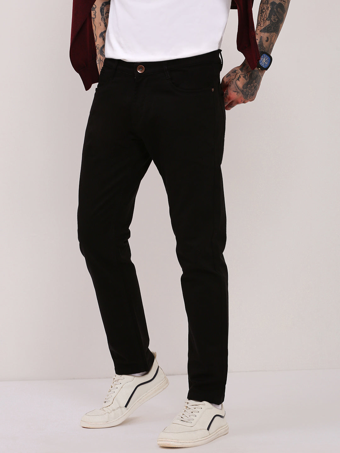 Men Black Slim Fit Jeans