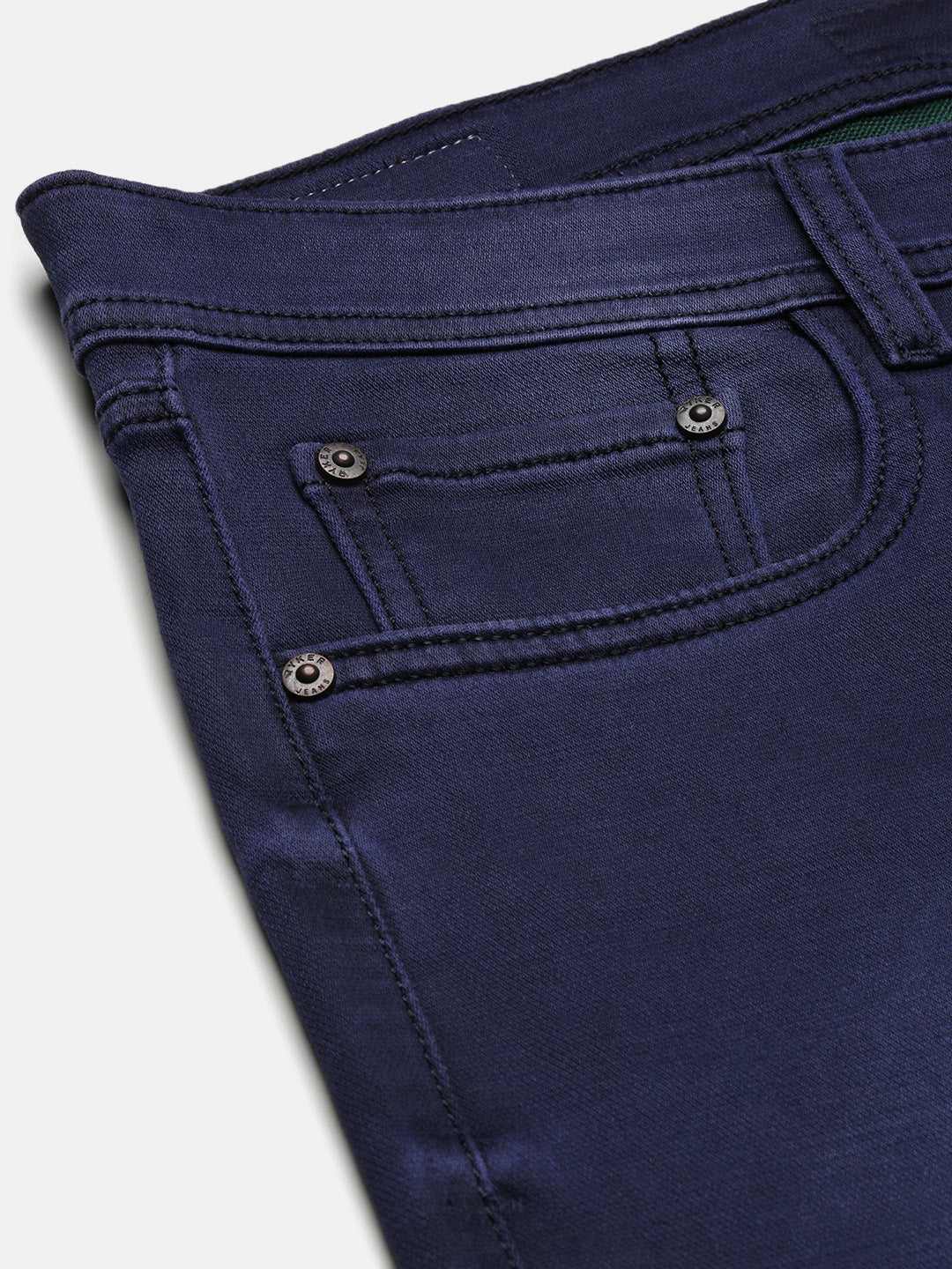 Men Navy Blue Slim Fit Jeans