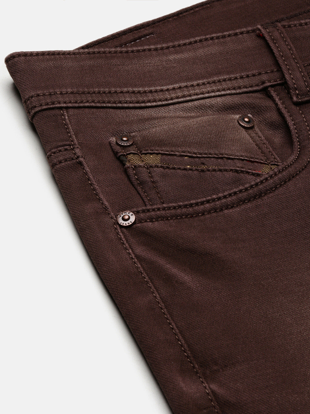 Men Brown Slim Fit Jeans