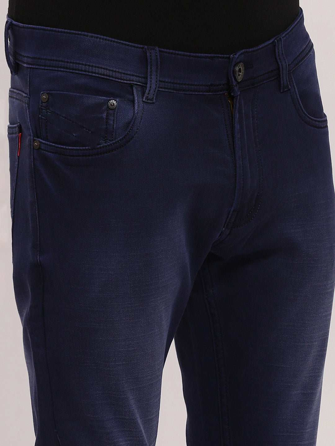 Men Navy Blue Slim Fit Jeans