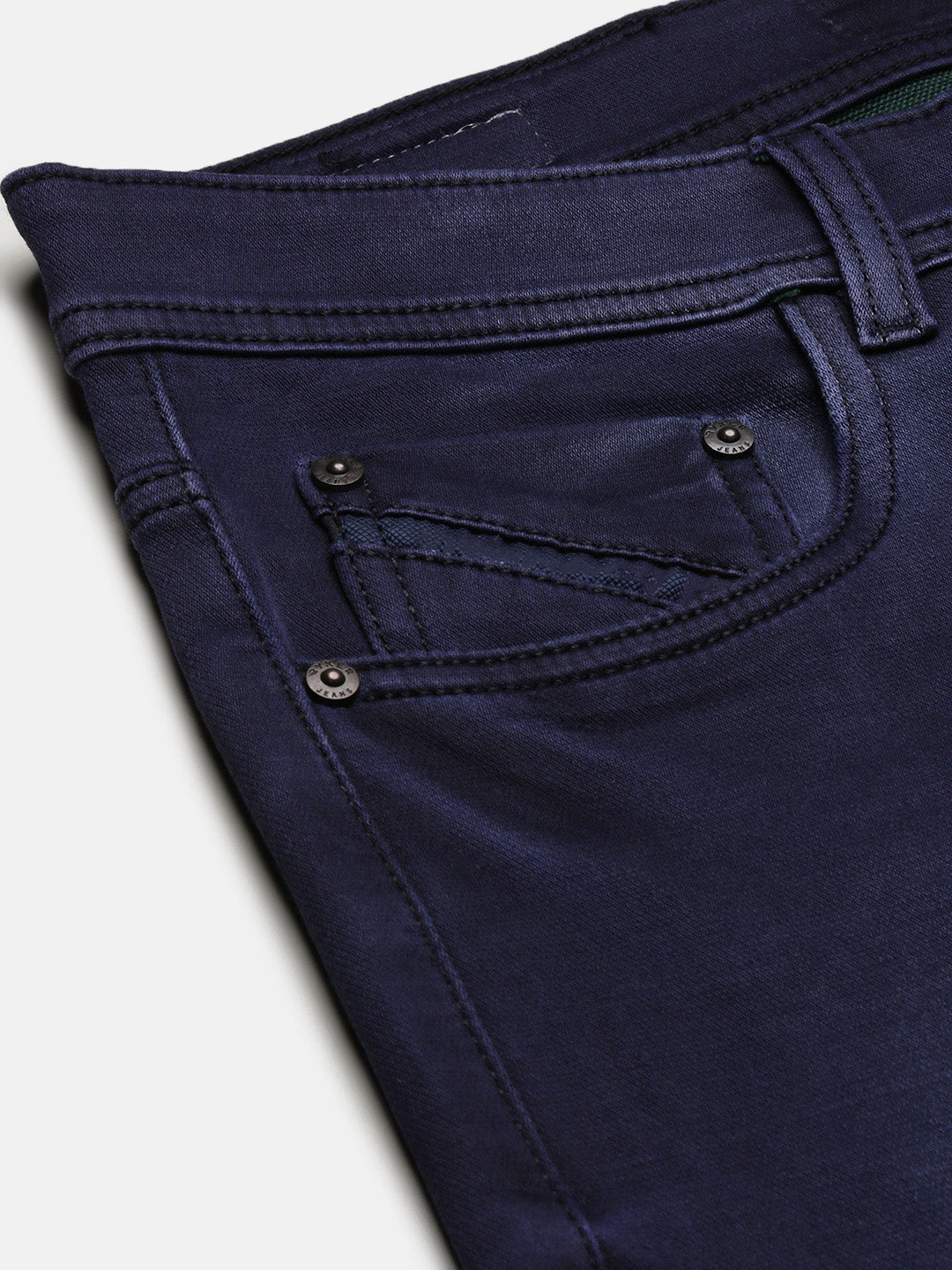 Men Navy Blue Slim Fit Jeans