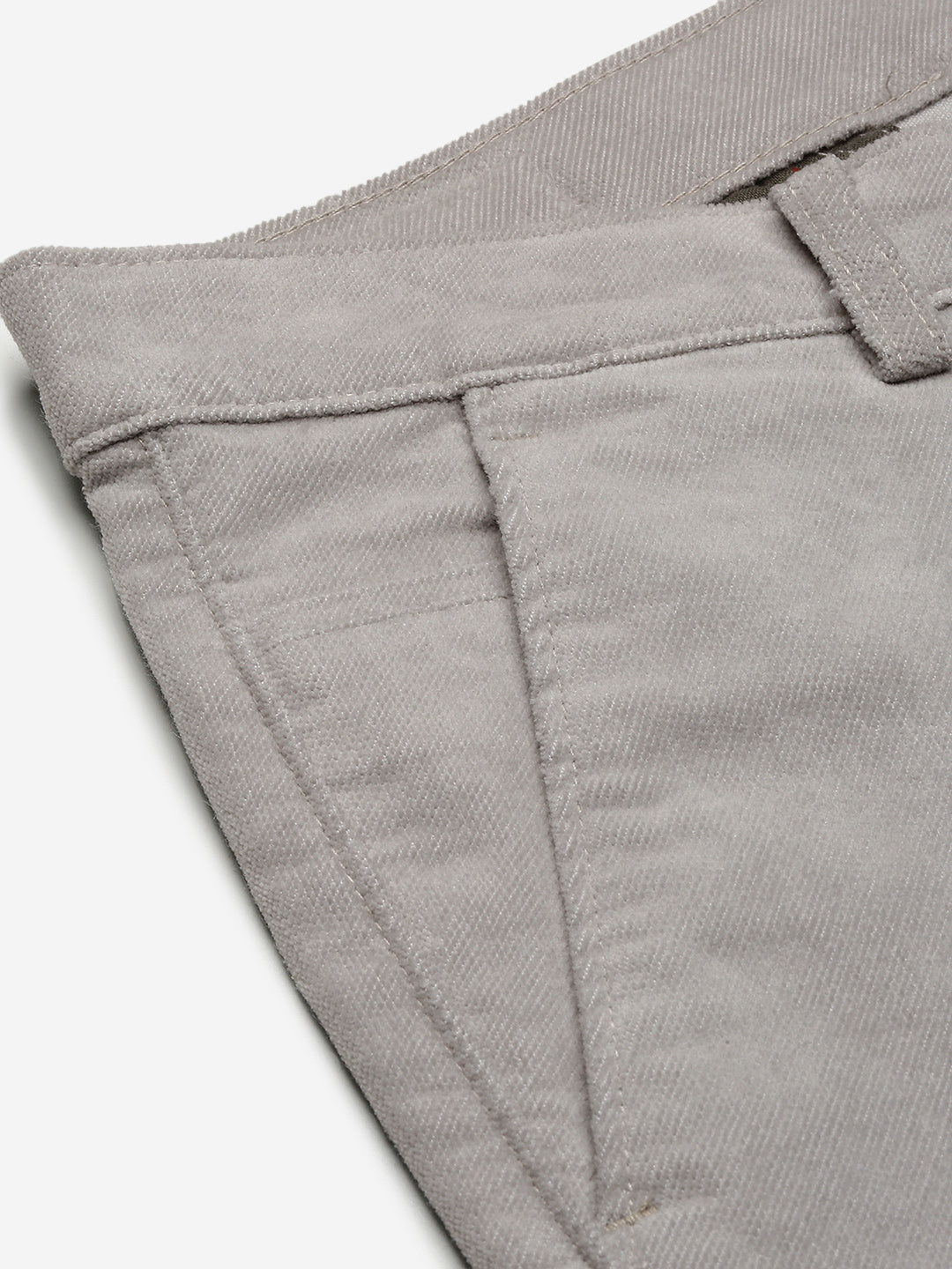 Men Grey Solid Trousers