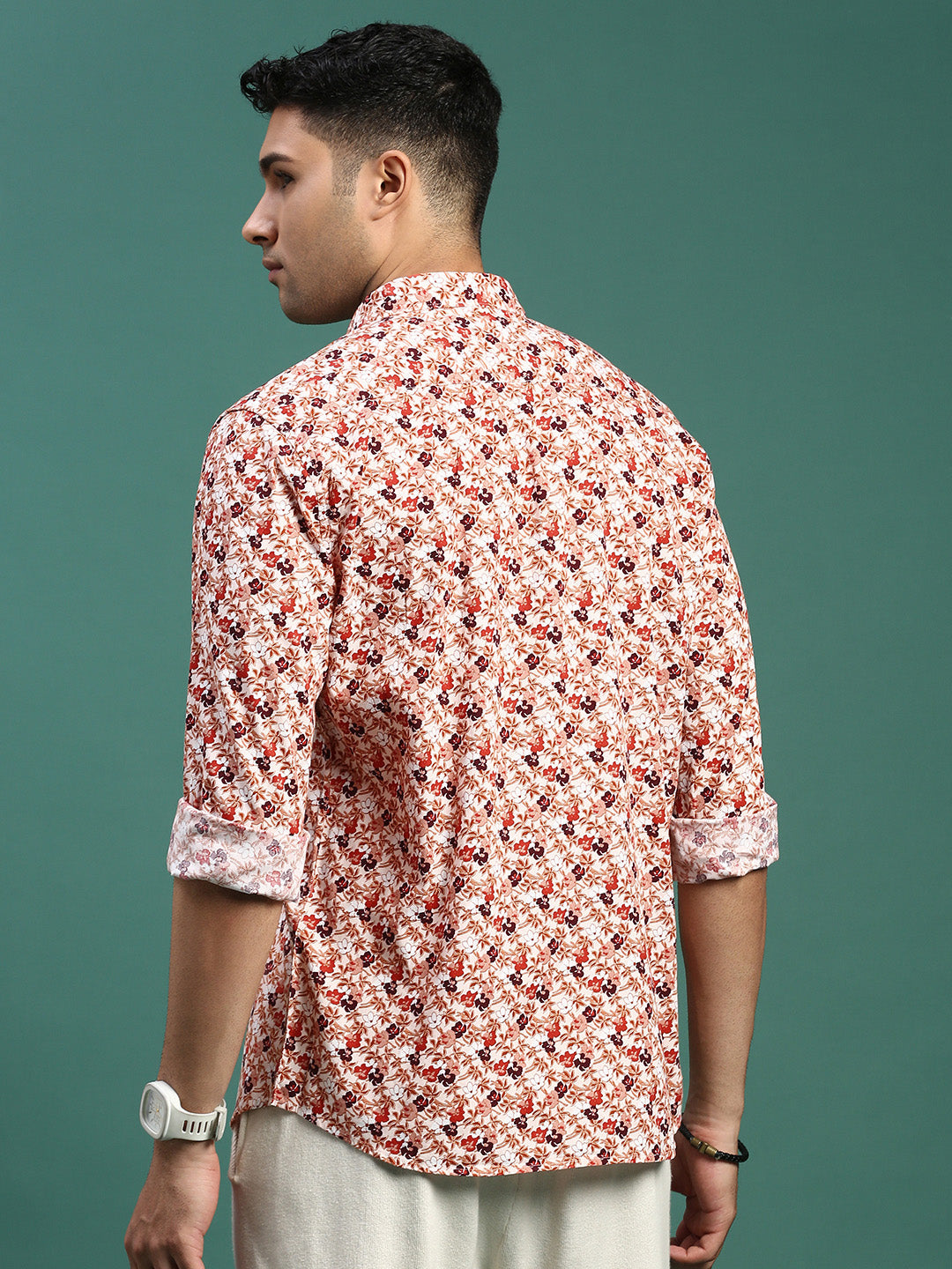 Men Floral Multi Slim Fit Shirt