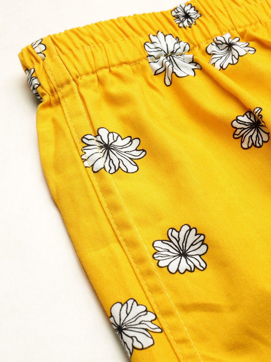 Men's Printed Yellow Boxers