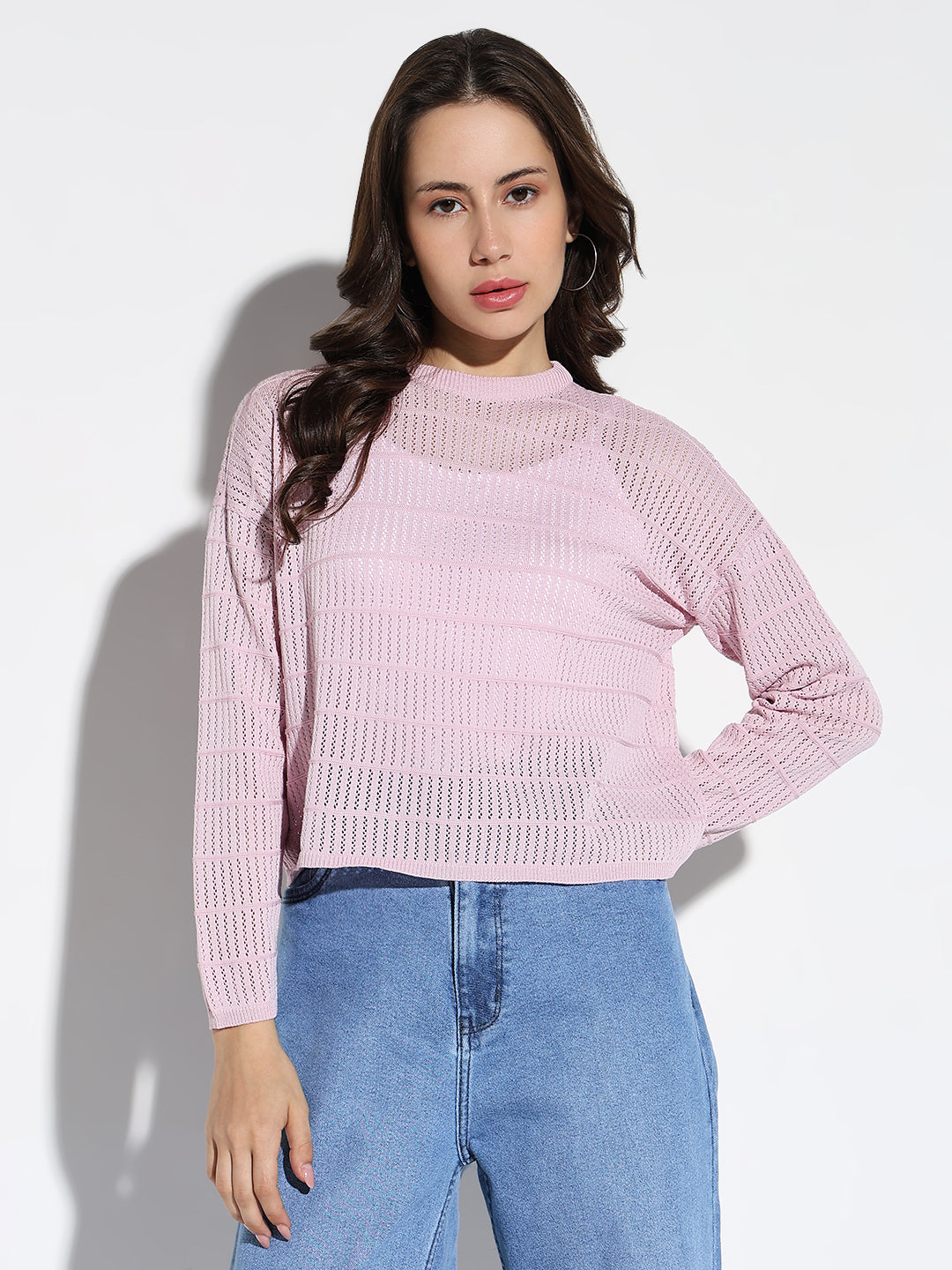 Women Pink Solid Top