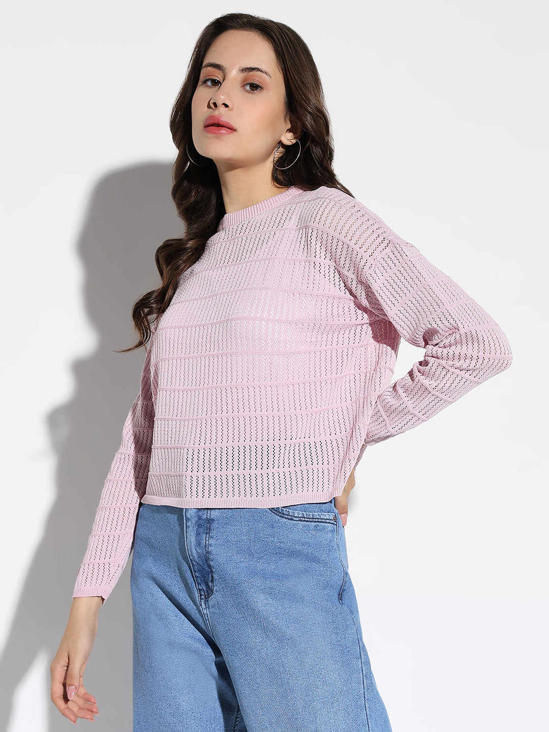 Women Pink Solid Top