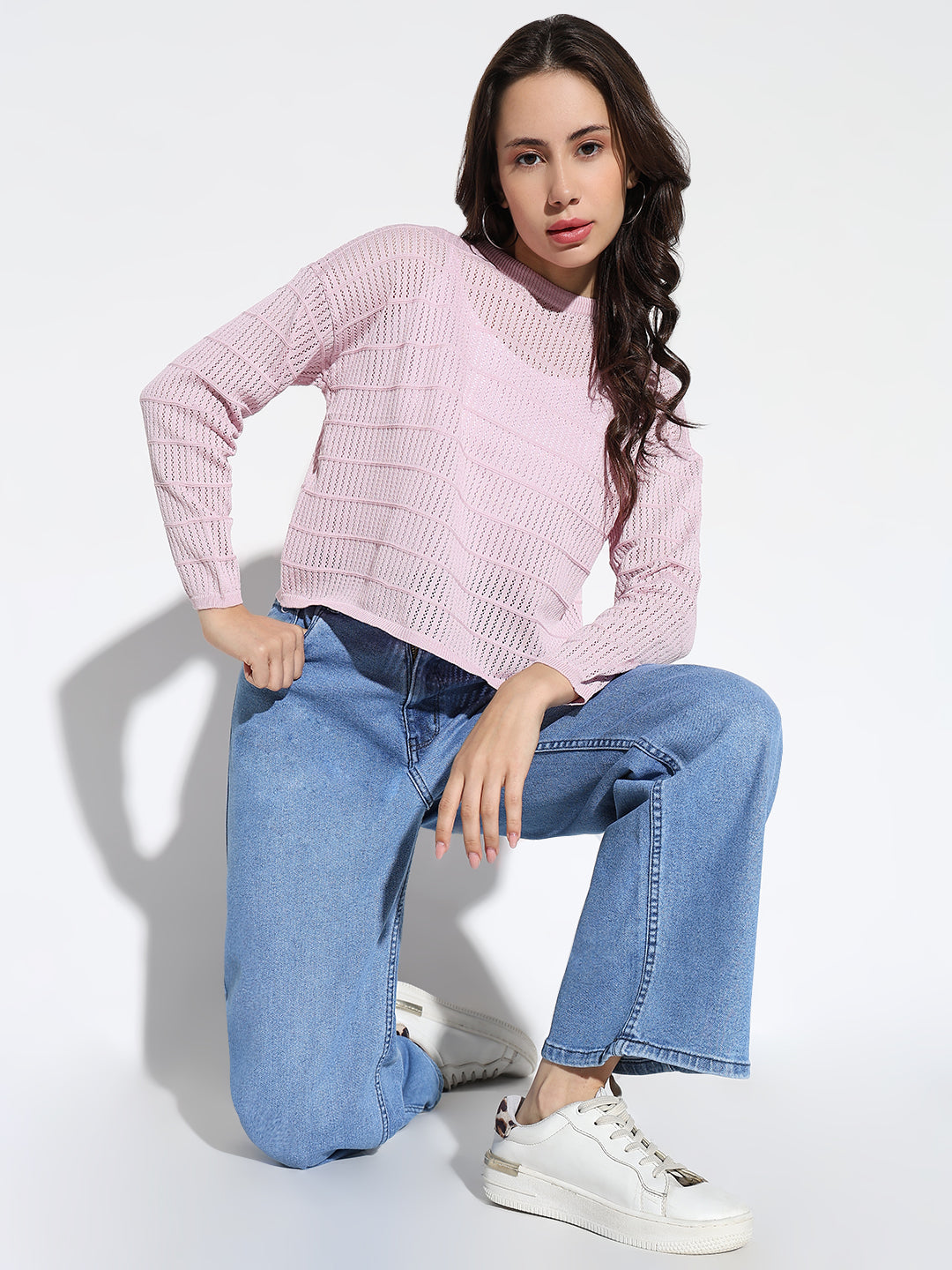 Women Pink Solid Top