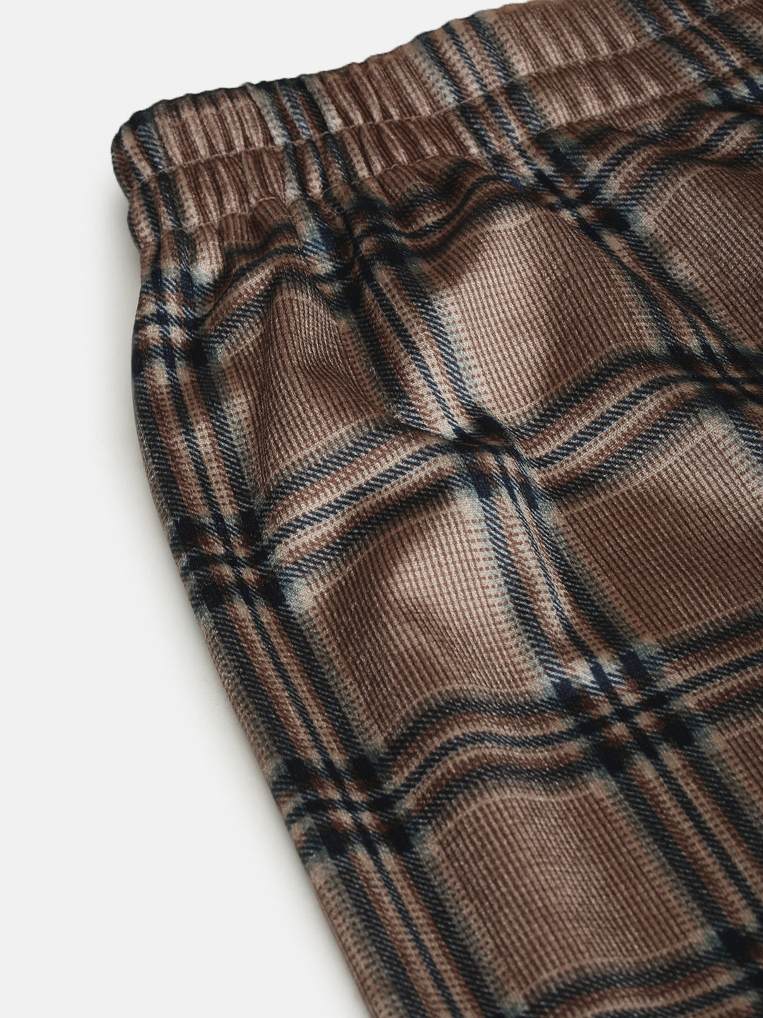 Women's Brown Checked Co-Ords Set With Palazzo