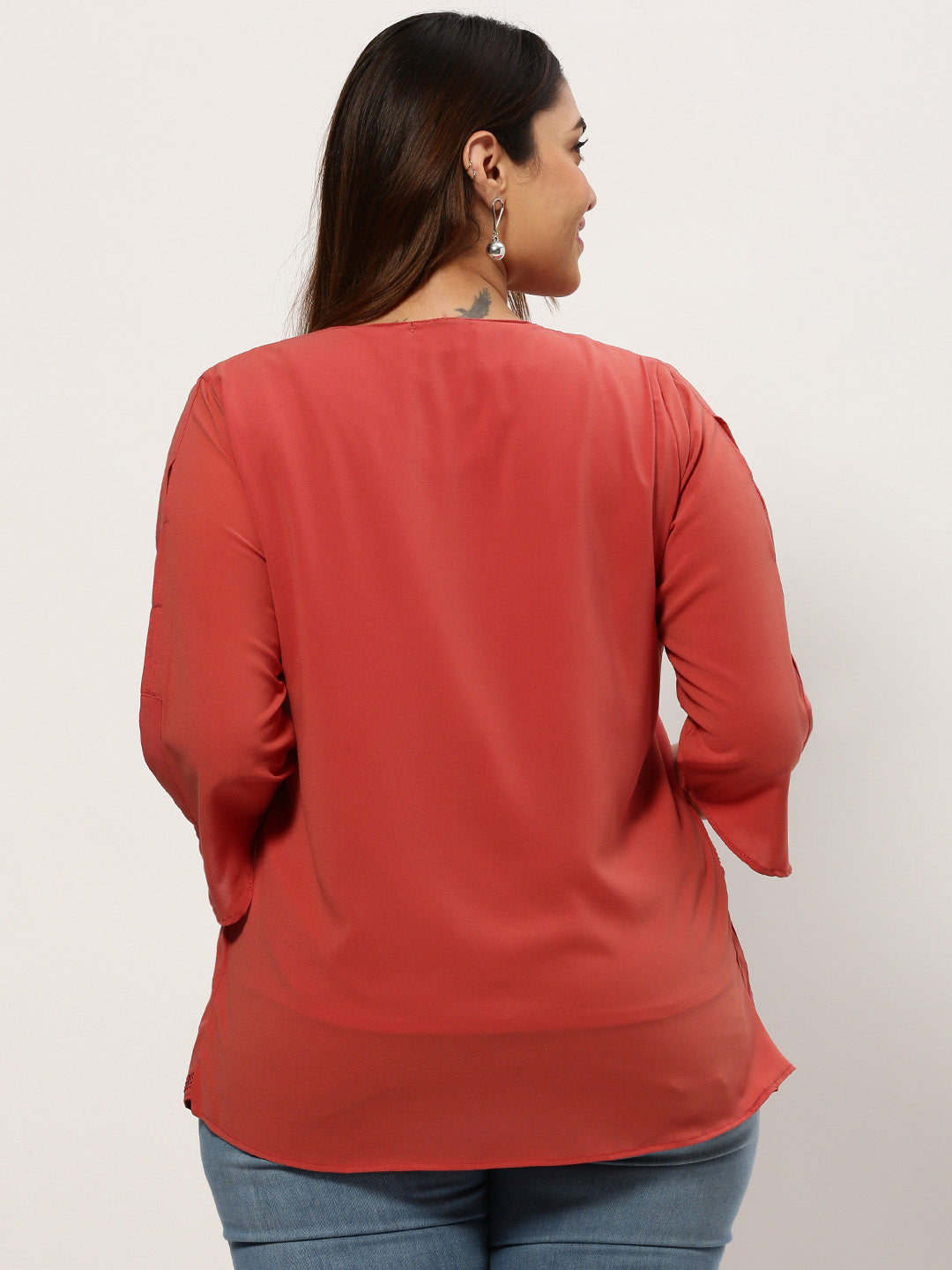 Women's Solid Rust Top