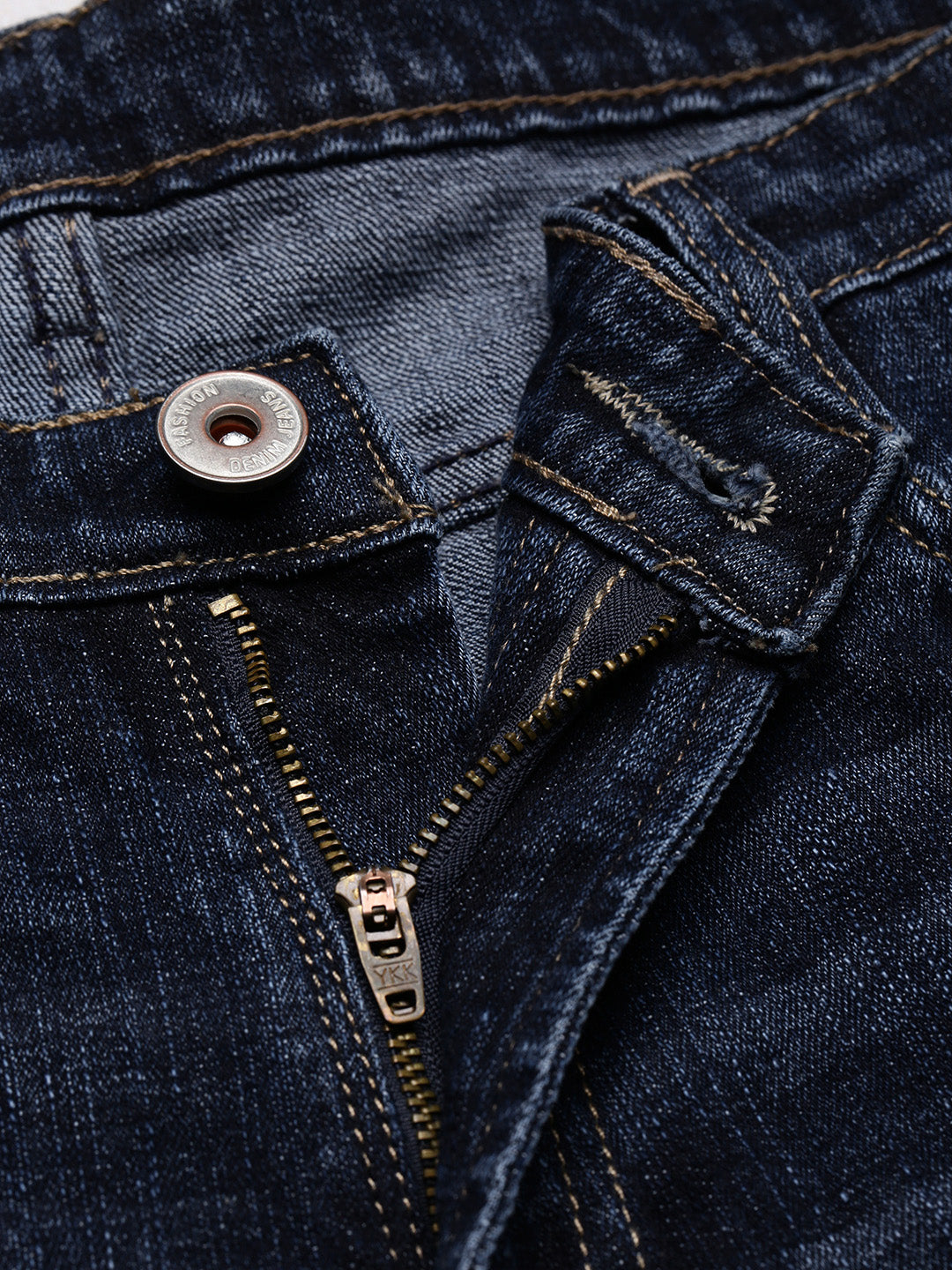 Men's Navy Blue Straight Fit Jeans