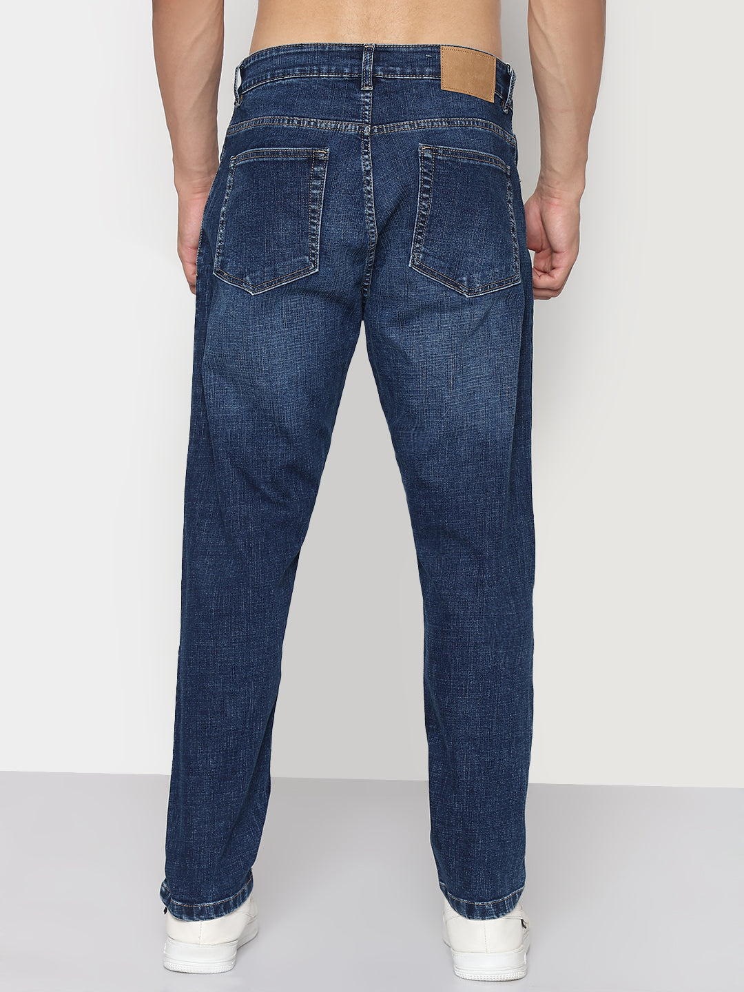 Men's Navy Blue Slim Fit Jeans