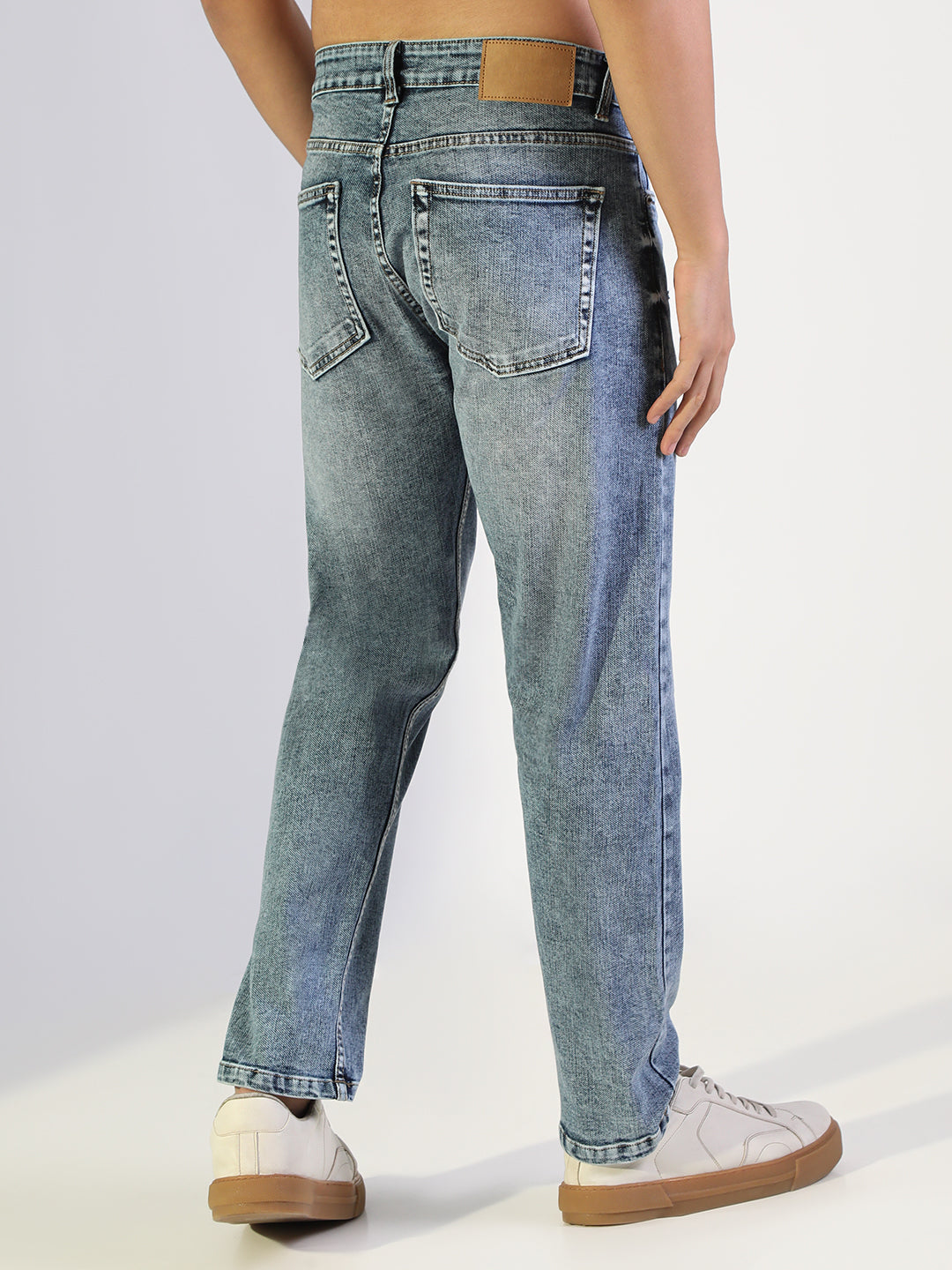 Men's Blue Stone Wash Slim Fit Jeans