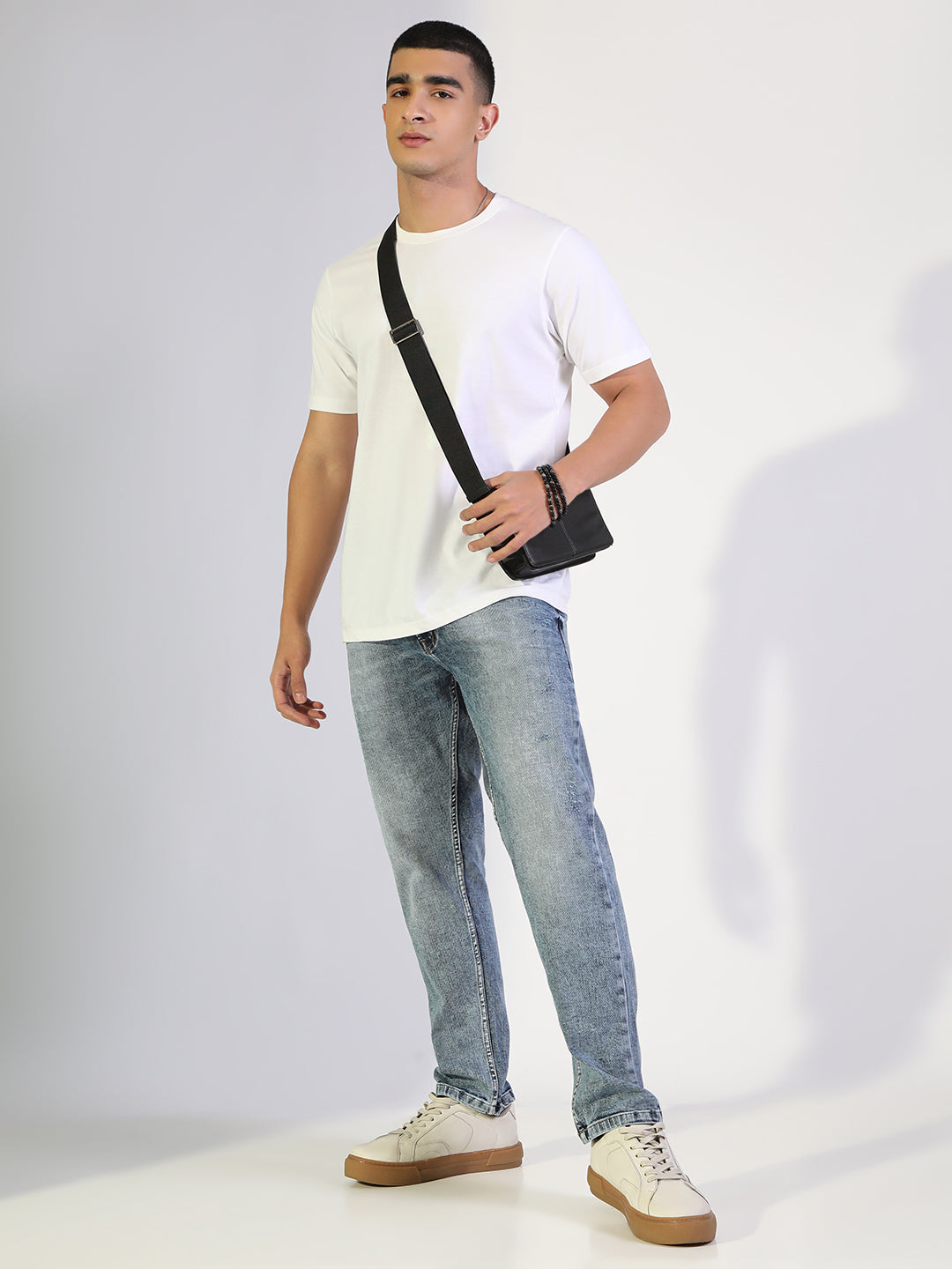 Men's Blue Stone Wash Slim Fit Jeans