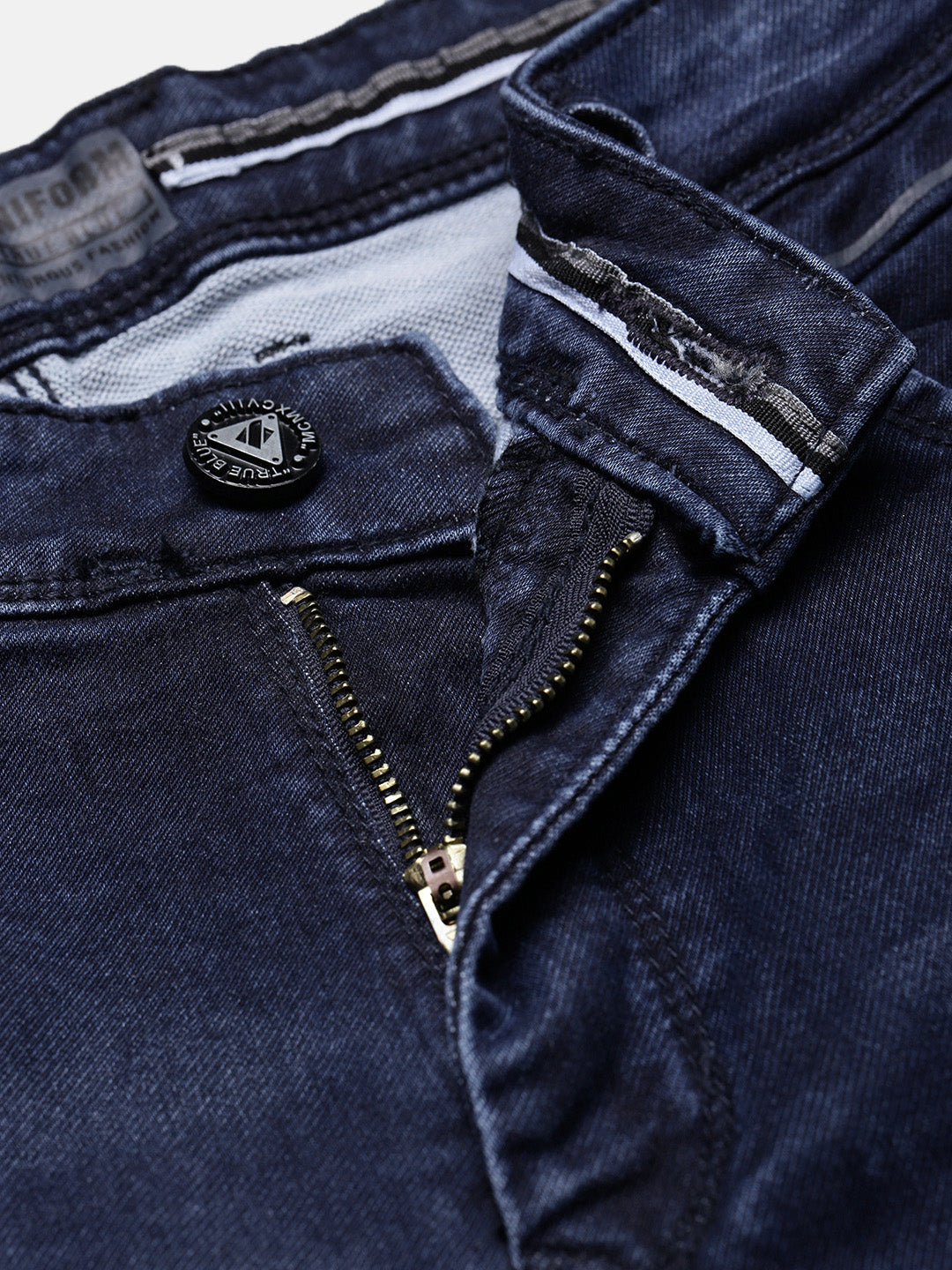 Men's Navy Blue Slim Fit Jeans