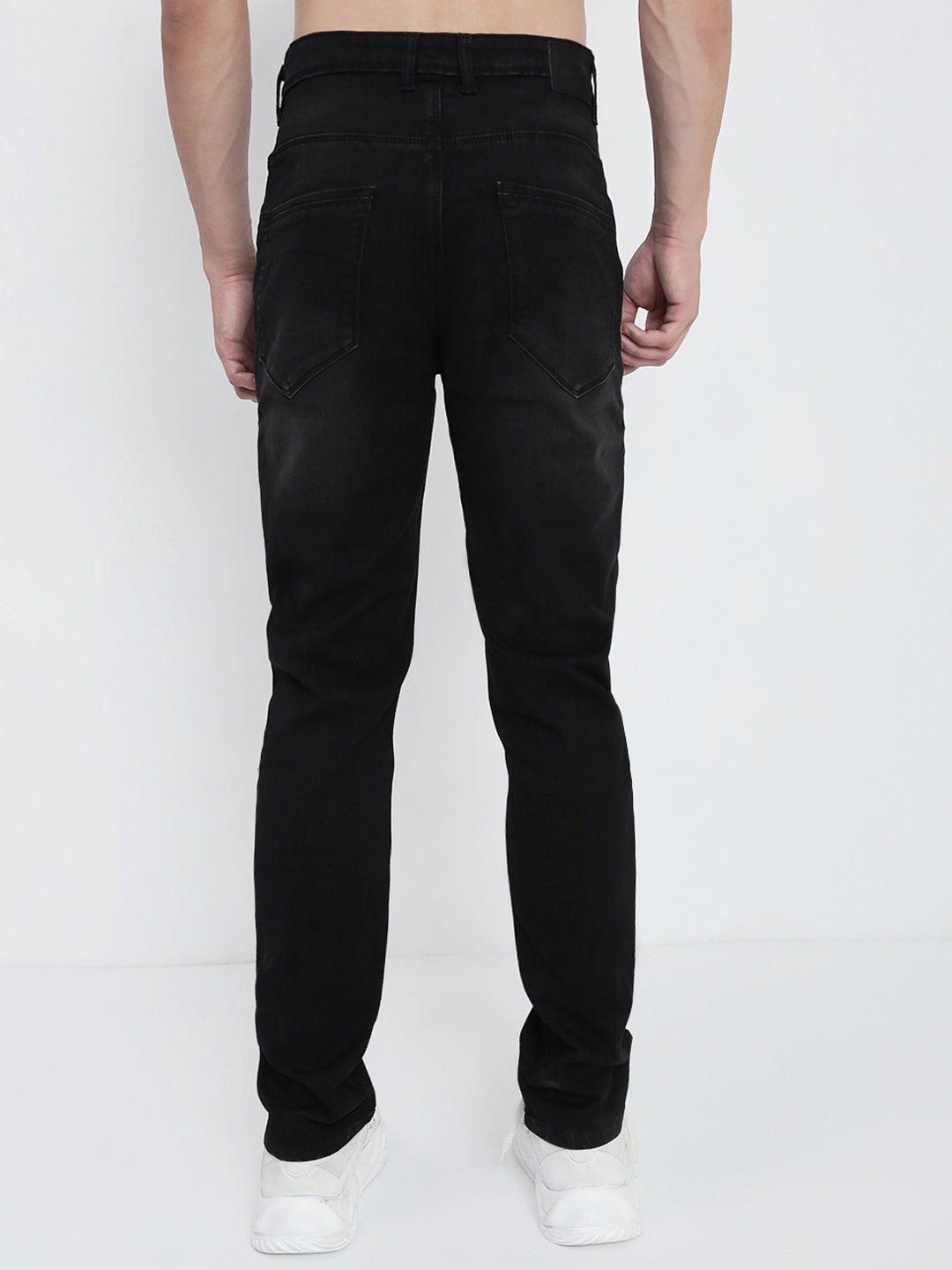 Men's Black Straight Fit Jeans