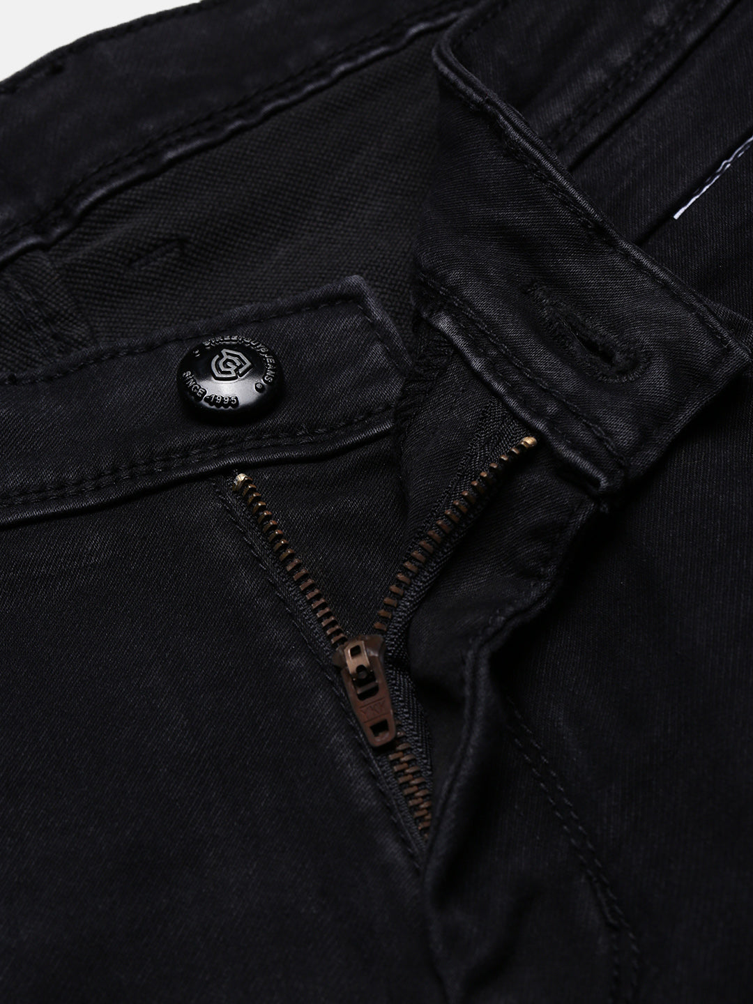 Men's Black Straight Fit Jeans