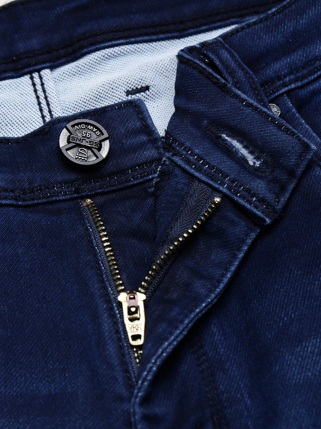 Men's Navy Blue Slim Fit Jeans