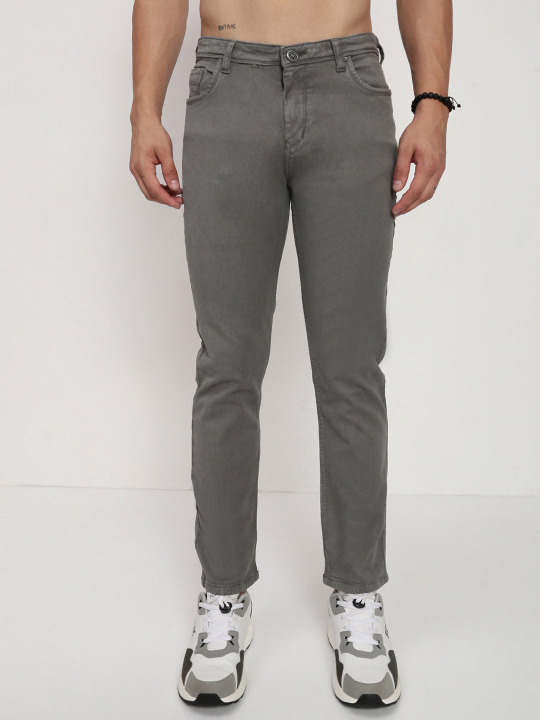 Men's Grey Slim Fit Jeans