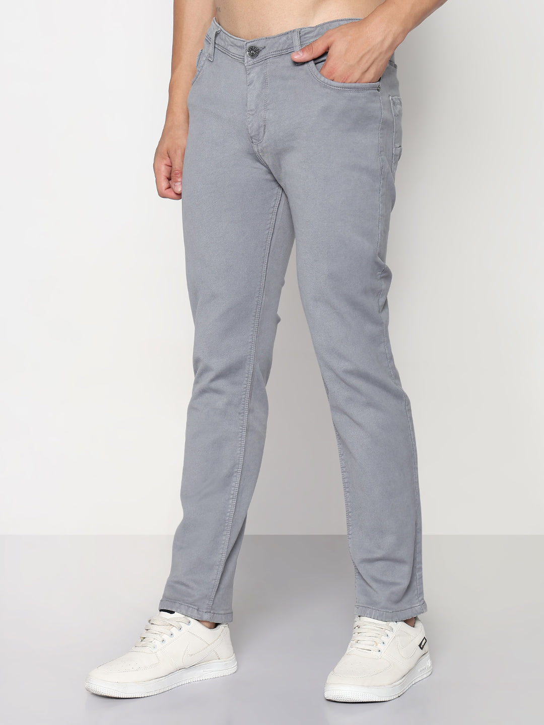 Men's Grey Slim Fit Jeans