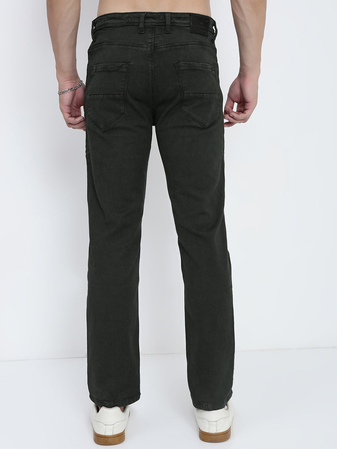 Men's Olive Slim Fit Jeans