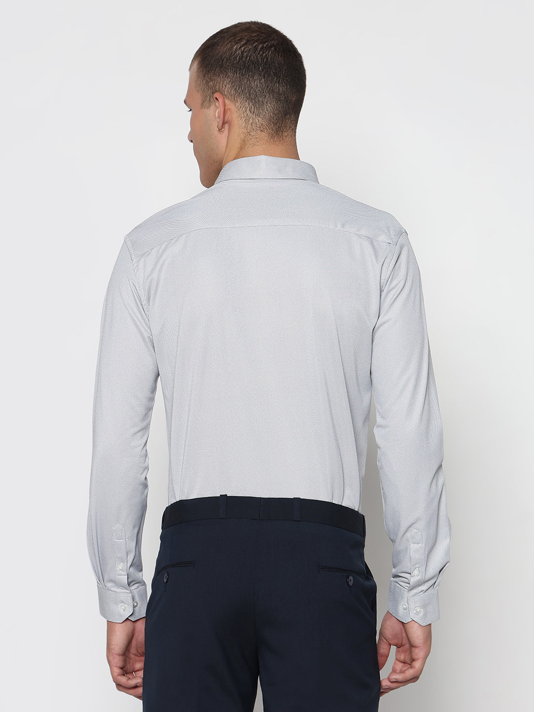 Men's Grey Slim Fit Shirt