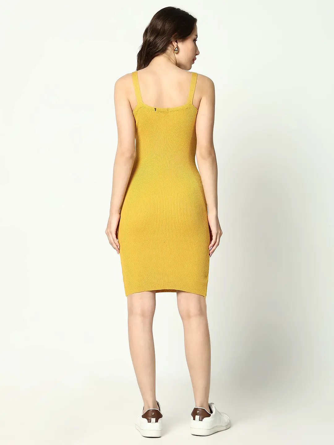 womens yellow bodycon dress Brilliant Flirt Neon Yellow Taffeta Bustier Mini Bodycon Dress