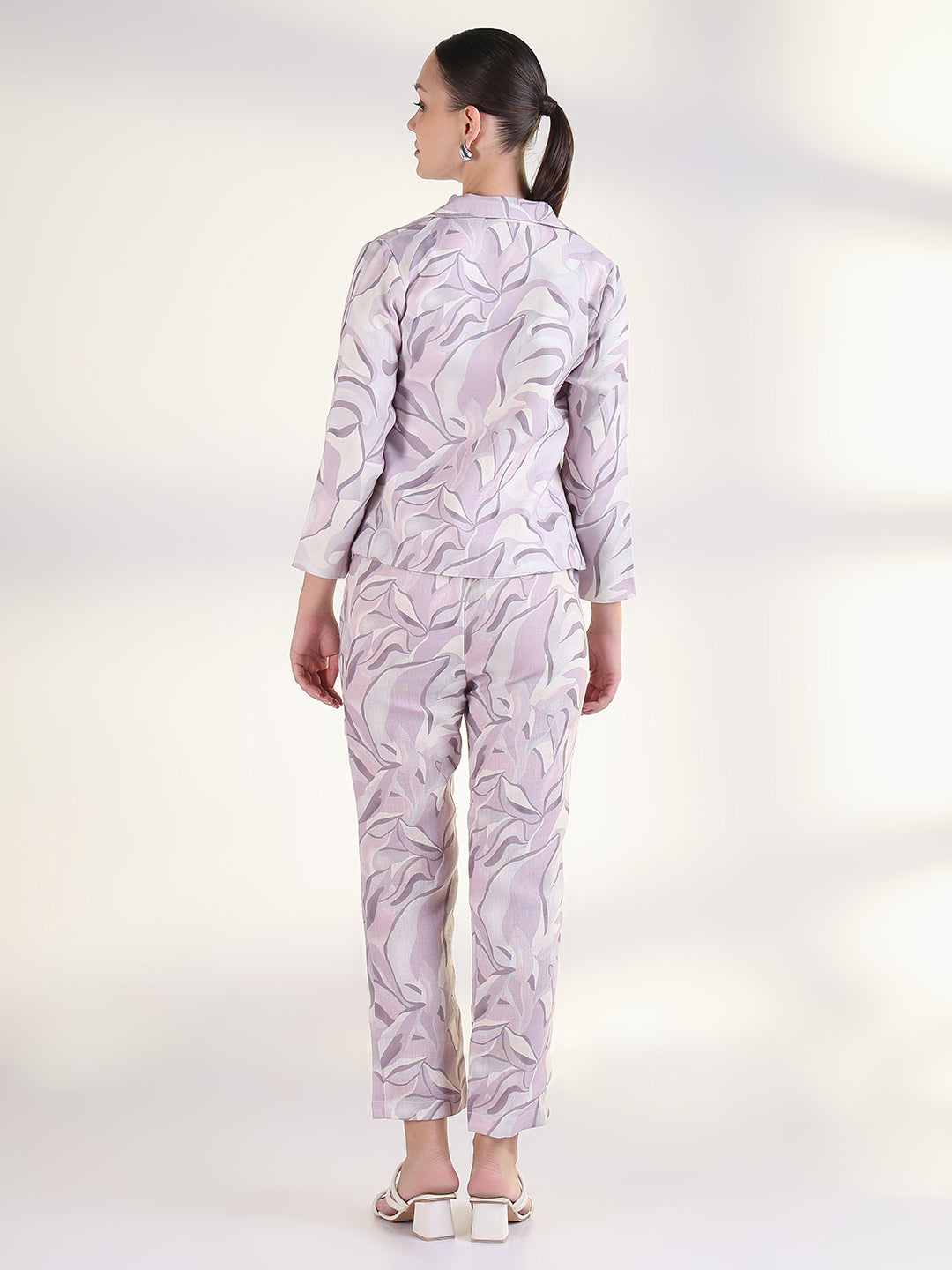 Women's Printed Lavender Co-Ords Set