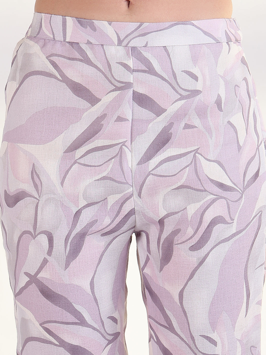 Women's Printed Lavender Co-Ords Set