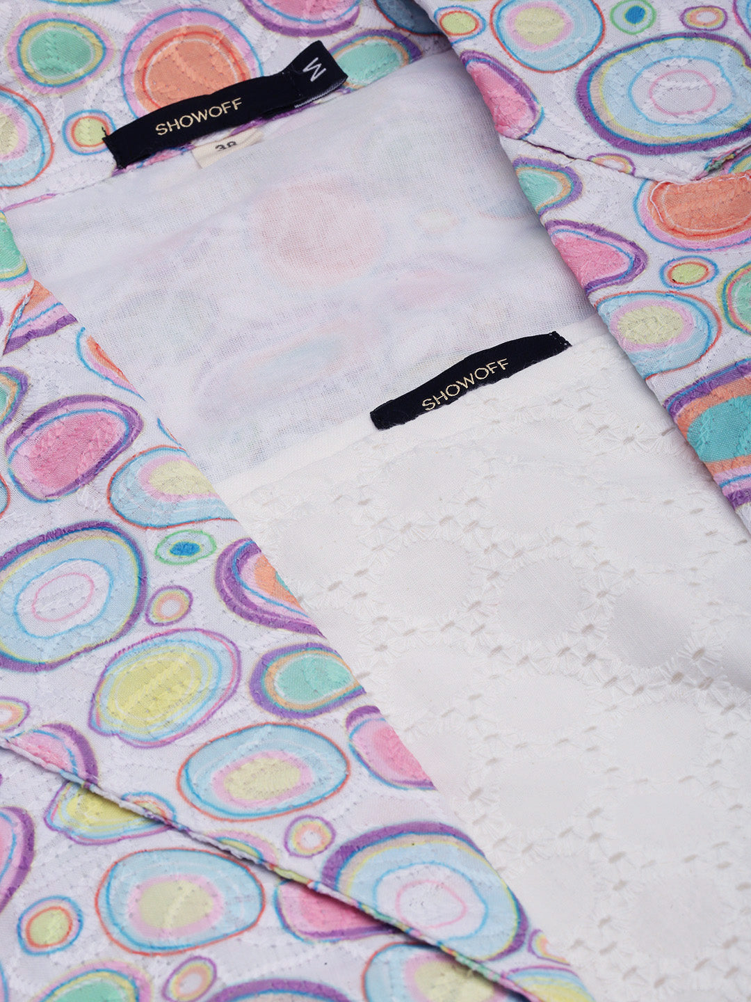 Women White Printed Co-Ords