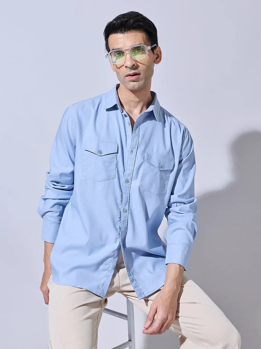 Buy Men's Blue Shirt Online India | Showoffff
