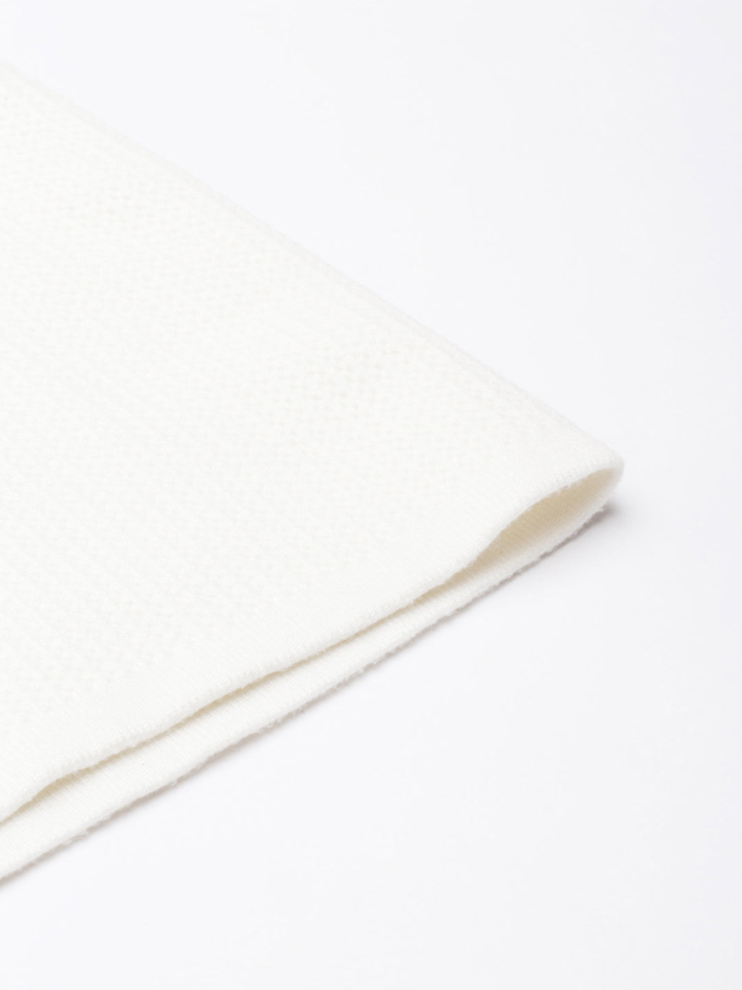 Women's Self Design Cream Straight Midi Skirt