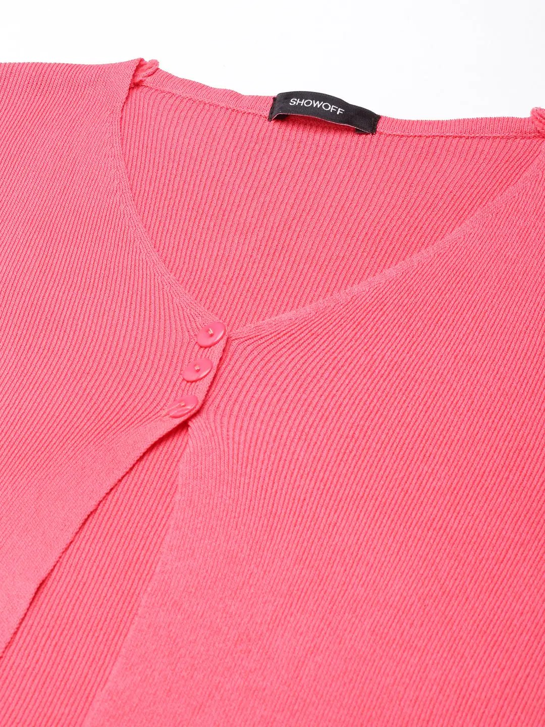 Women's Solid Pink Shrug - from SHOWOFFFF