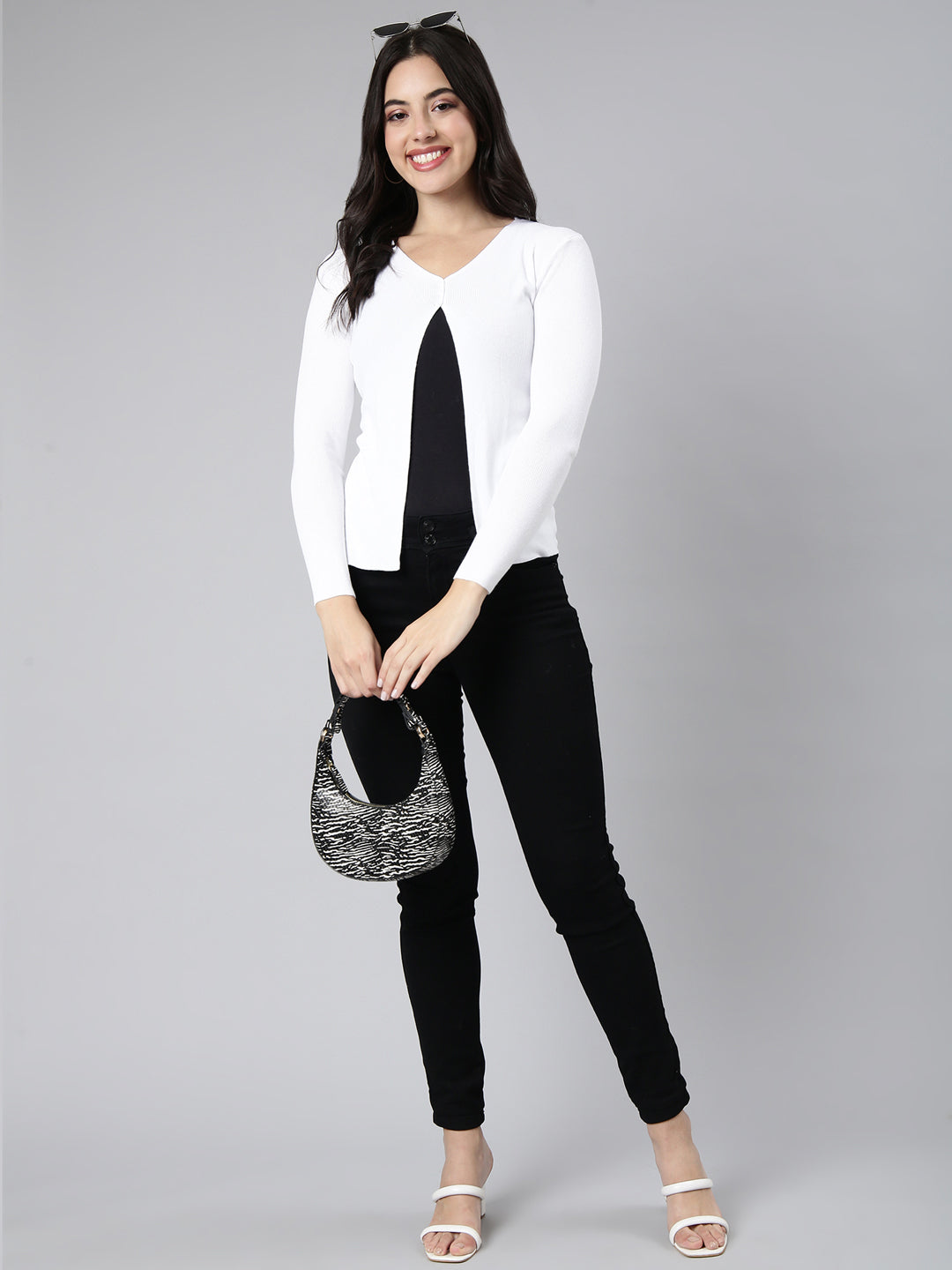 Women's Solid Pink Shrug