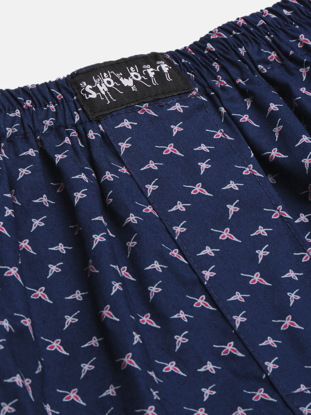 Men Printed Navy Blue Boxer