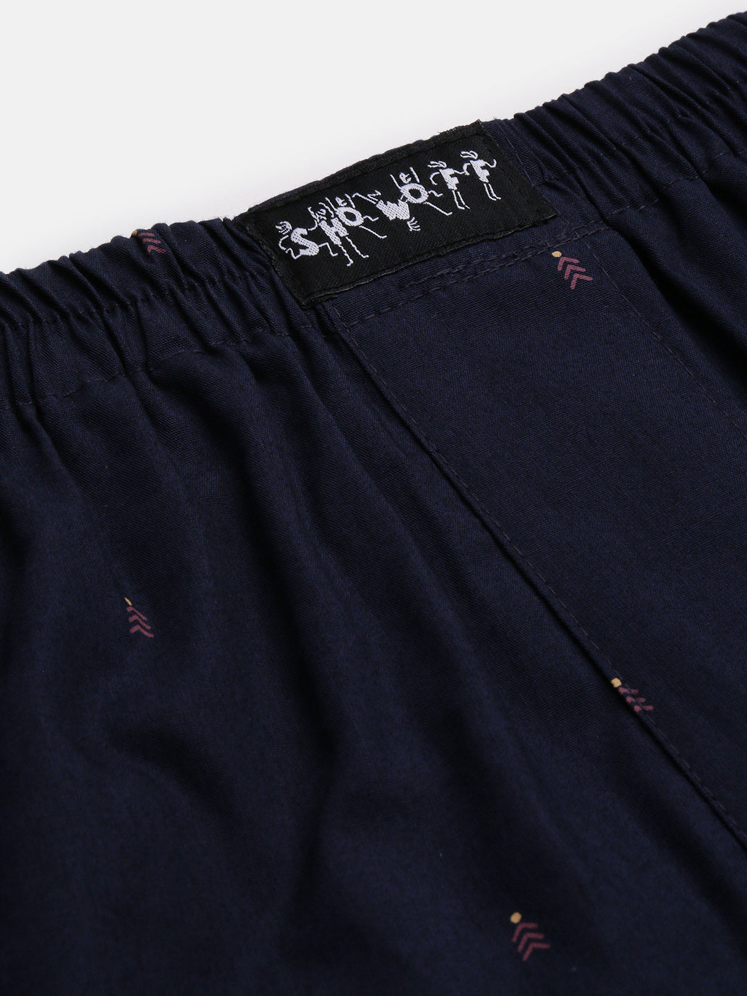 Men's Navy Blue Printed Cotton Casual slim Fit Boxer