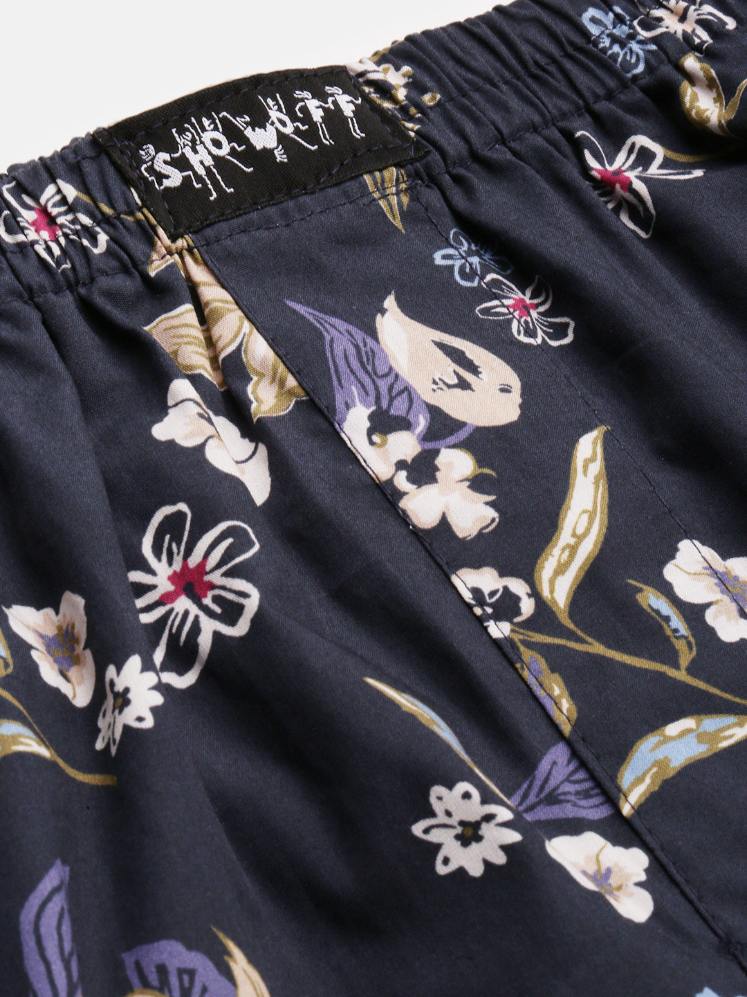 Men Printed Navy Blue Boxer