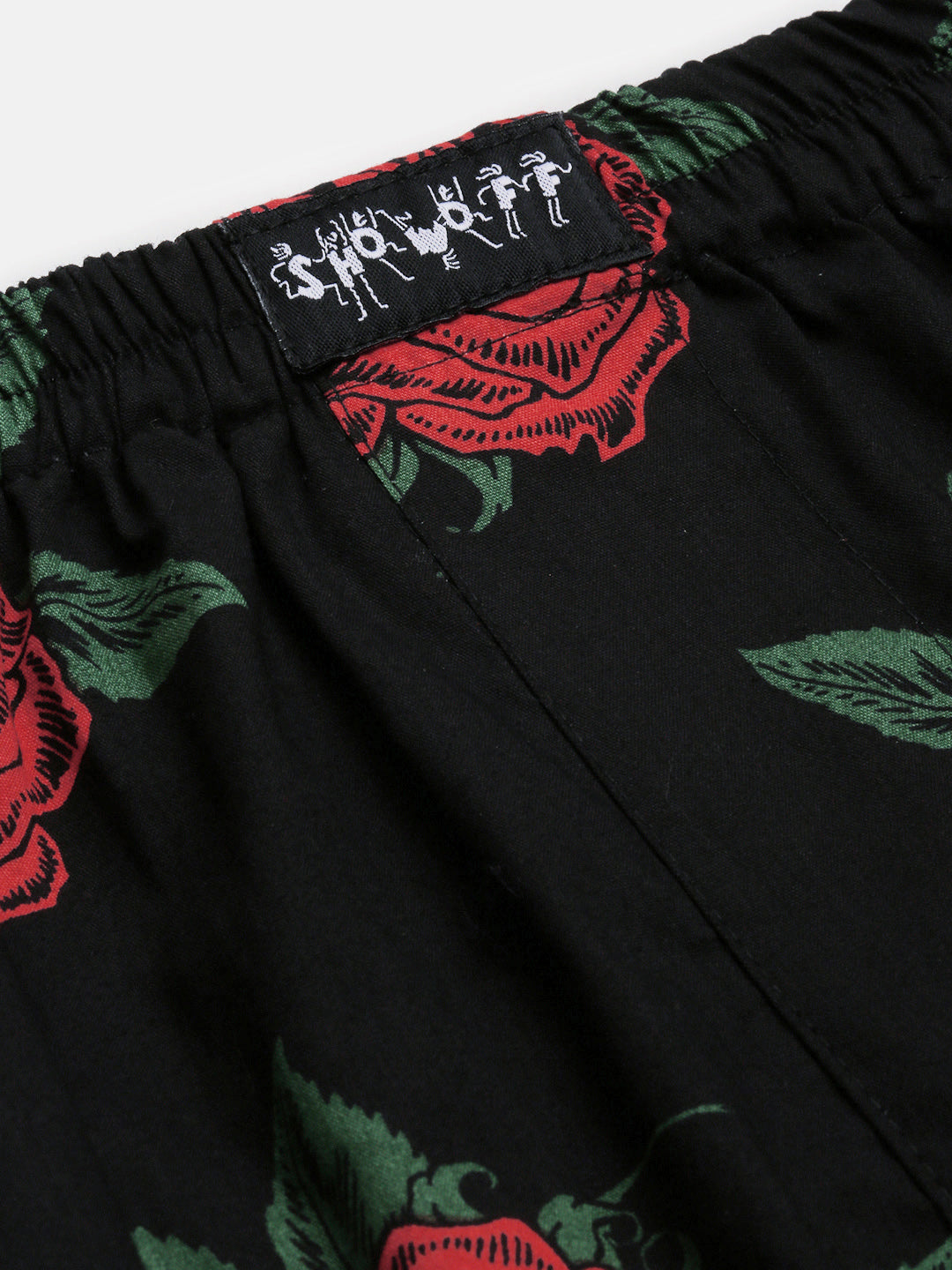 Men Printed Black Boxer